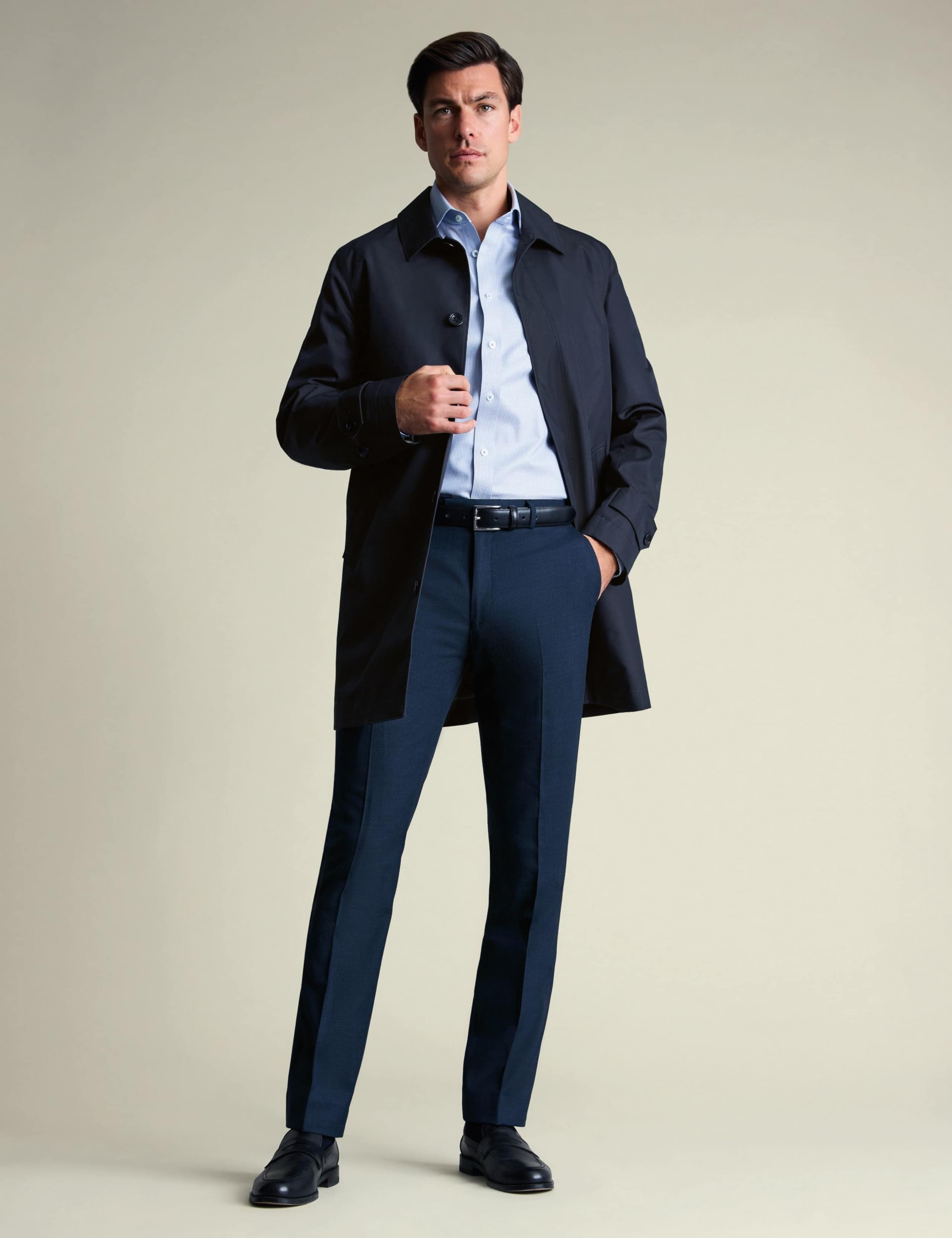 Cotton Rich Showerproof Raincoat 1 of 2