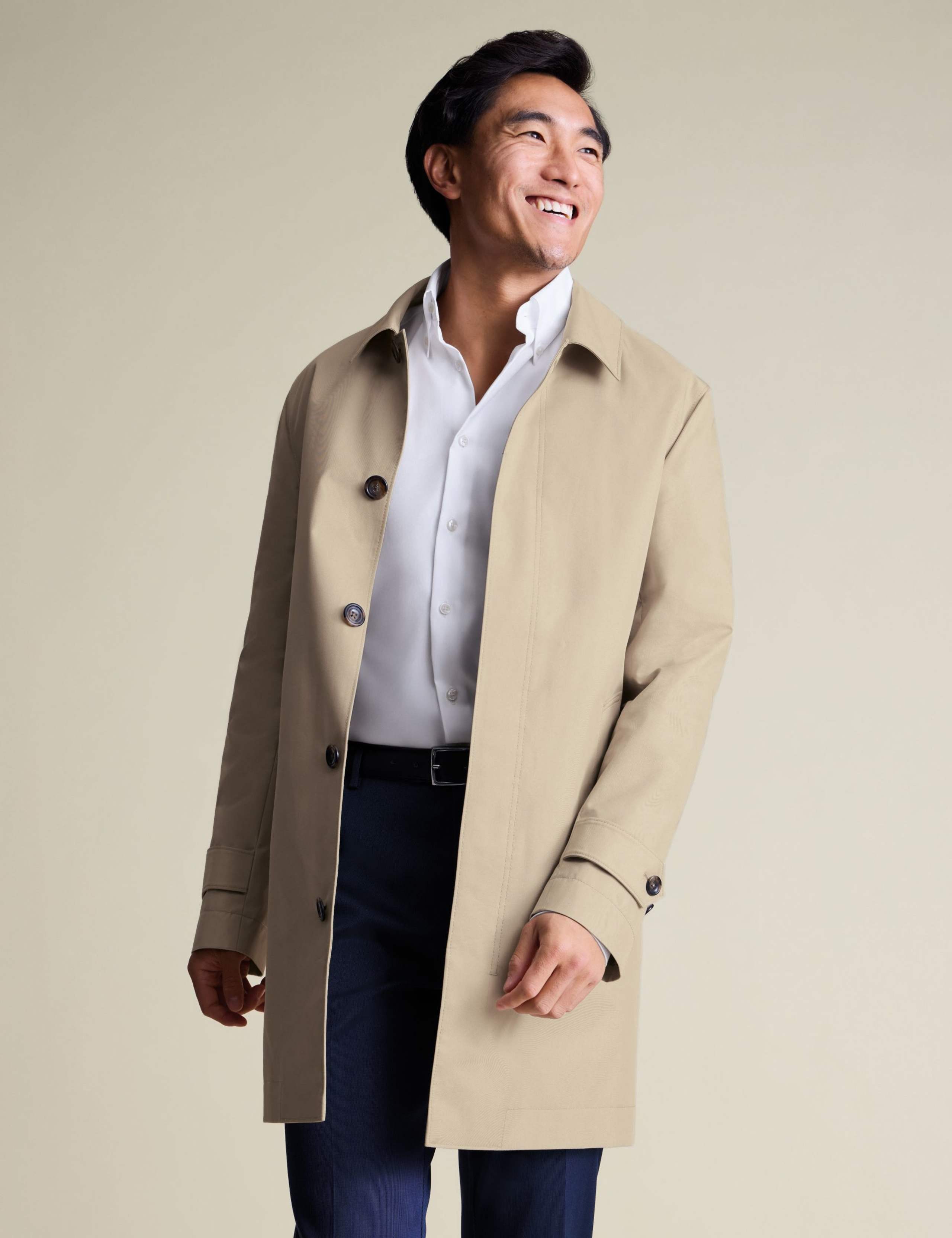 Cotton Rich Showerproof Raincoat 2 of 6