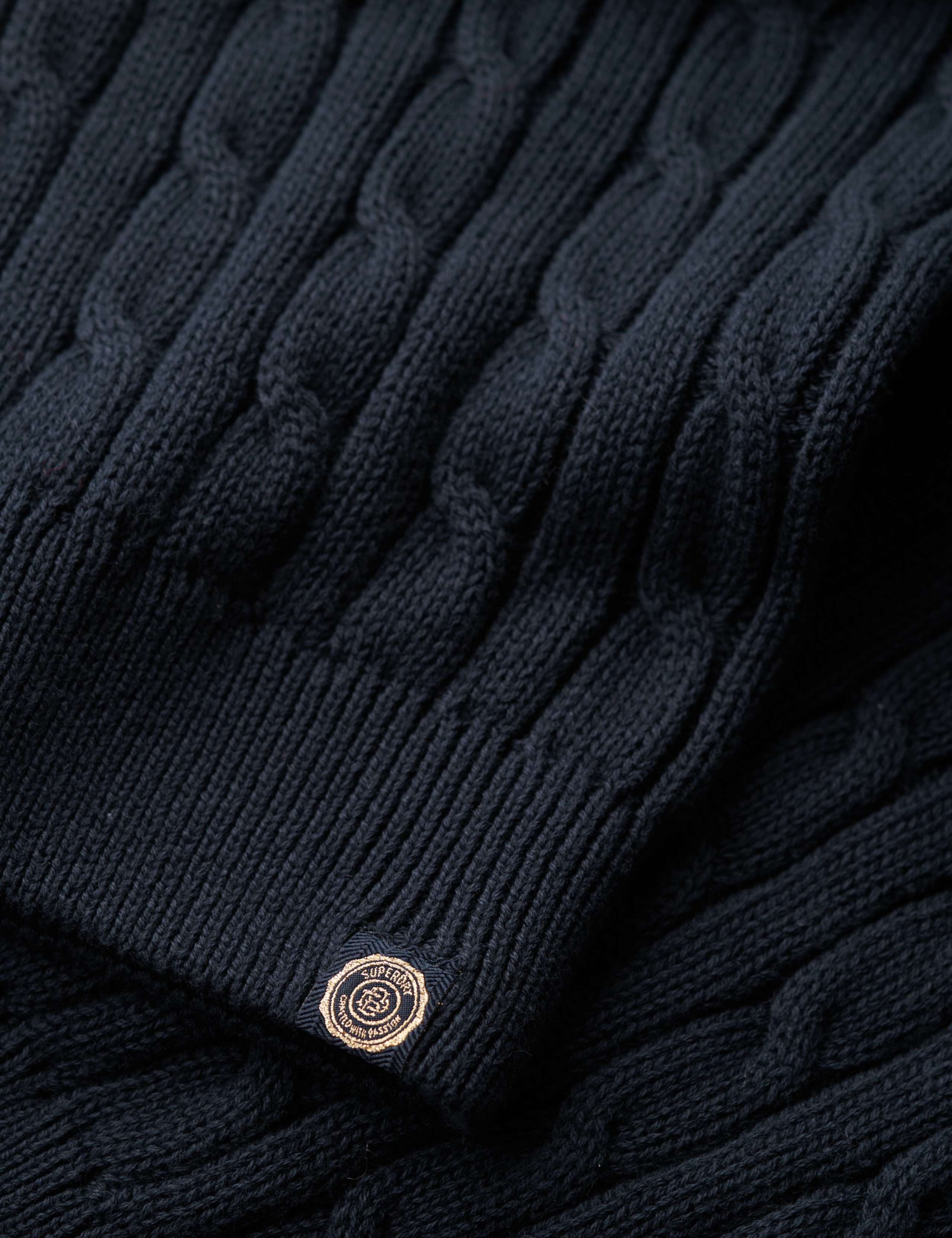 Pure Cotton Cable Knit V-Neck Jumper 5 of 5