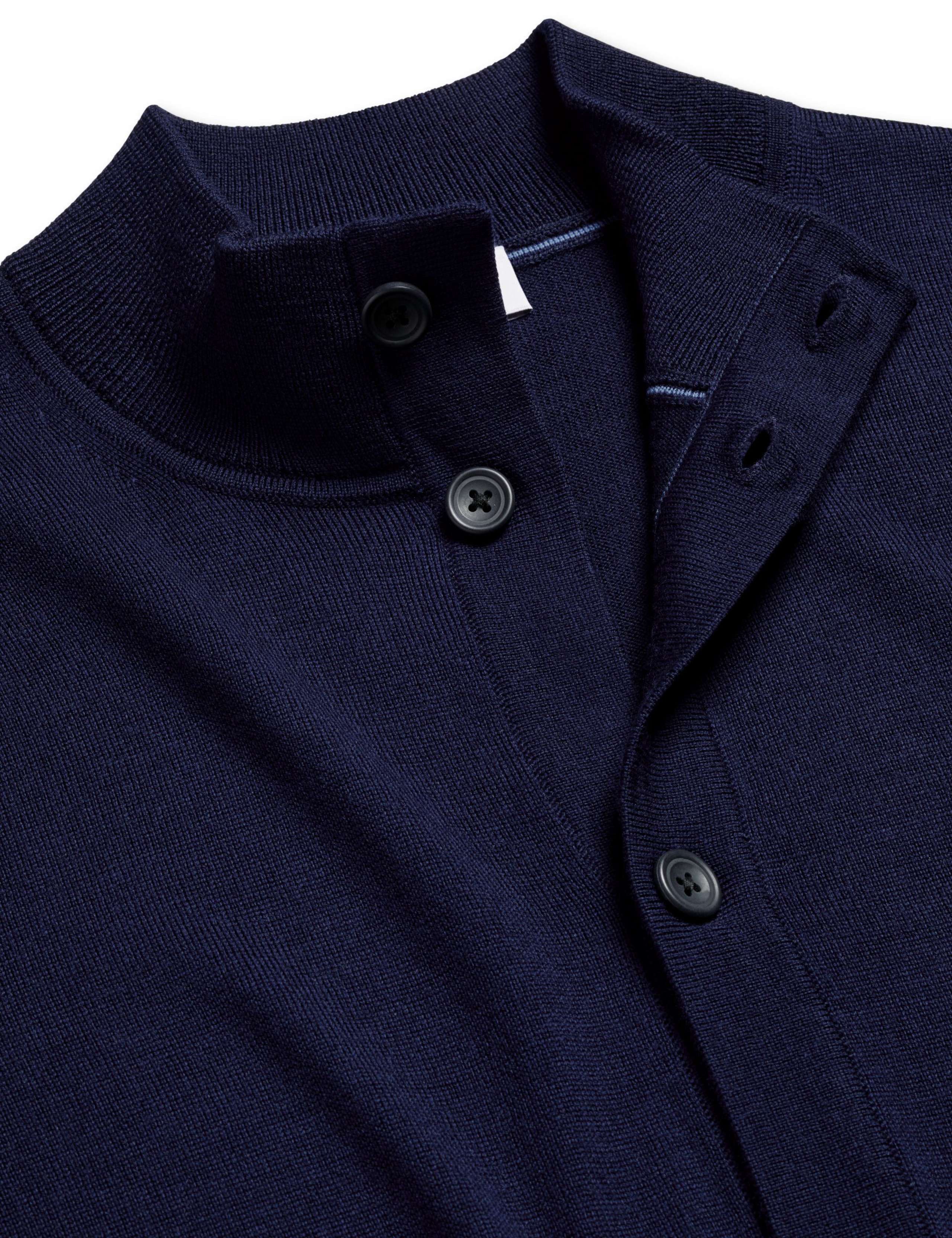 Pure Merino Wool RFU Funnel Neck Cardigan 5 of 5