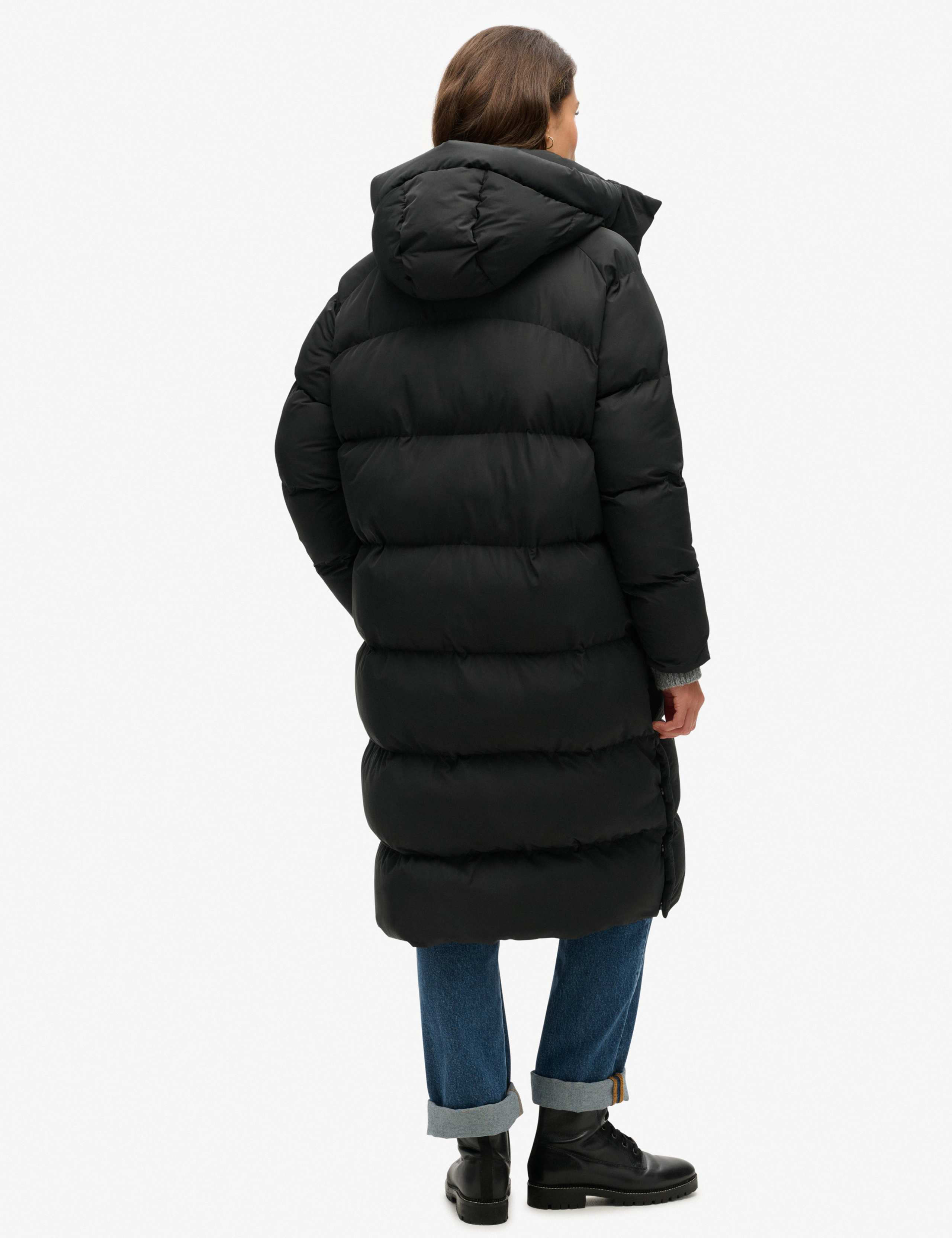 Padded Hooded Oversized Longline Puffer Jacket 4 of 6