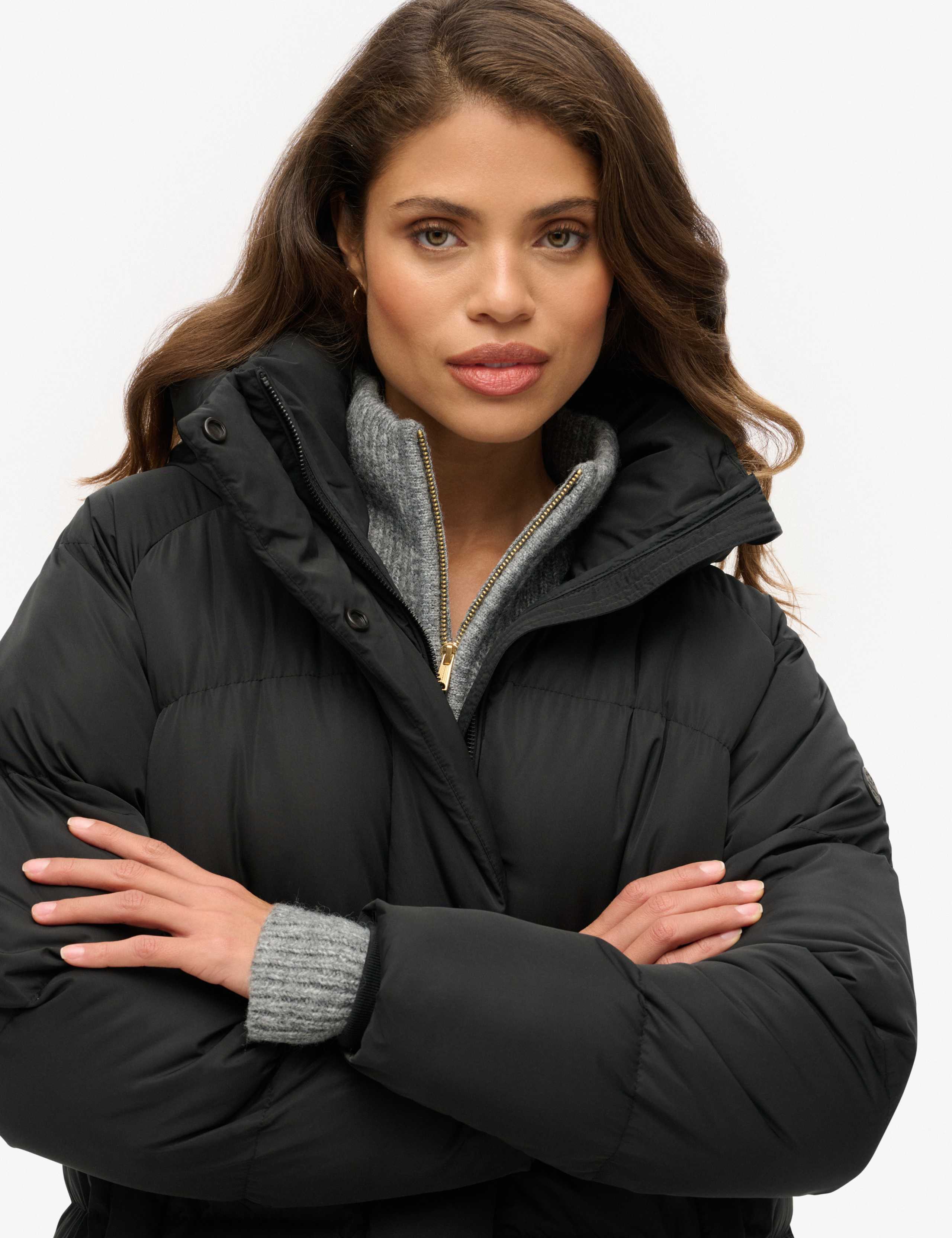 Padded Hooded Oversized Longline Puffer Jacket 5 of 6