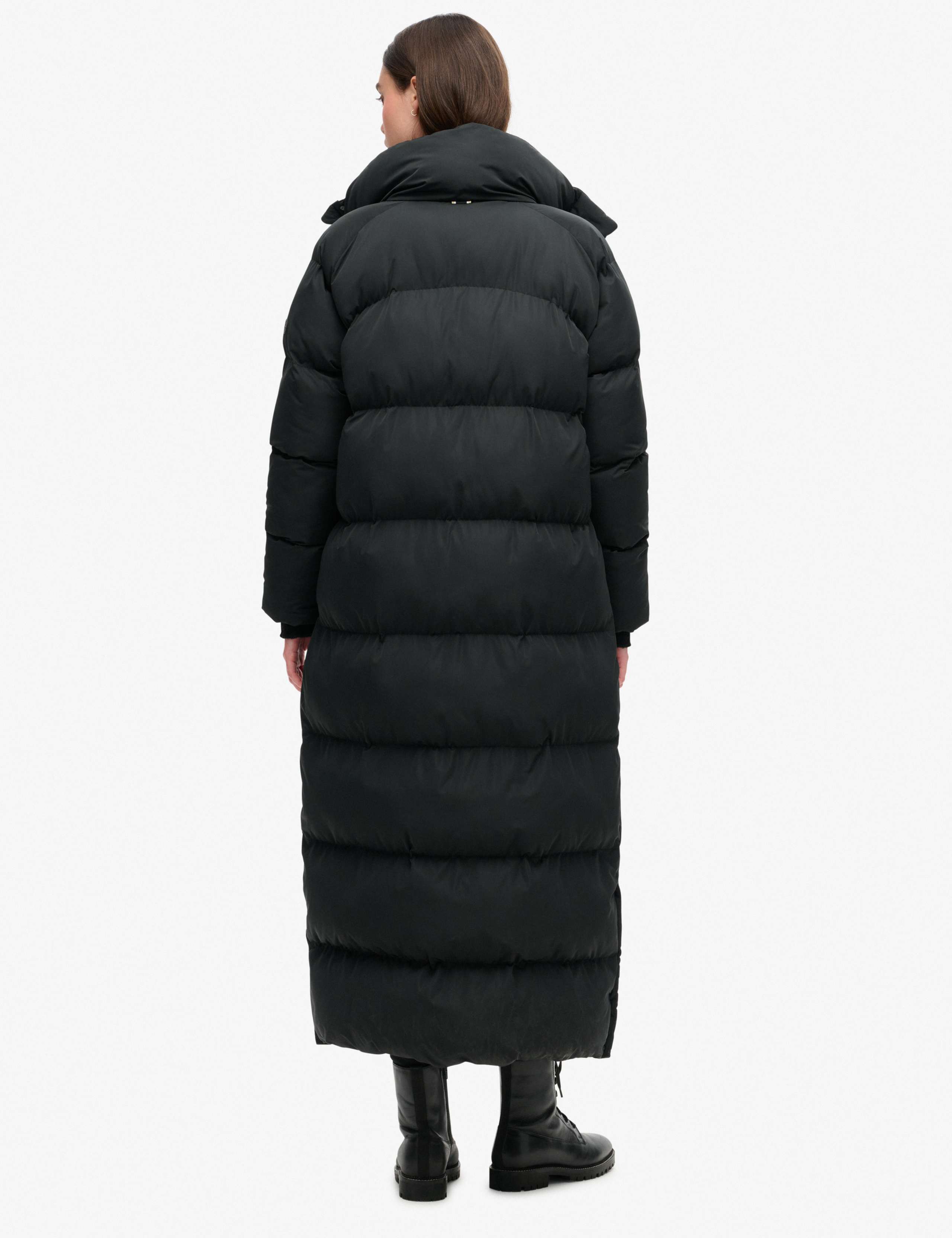 High Neck Longline Puffer Jacket 3 of 5