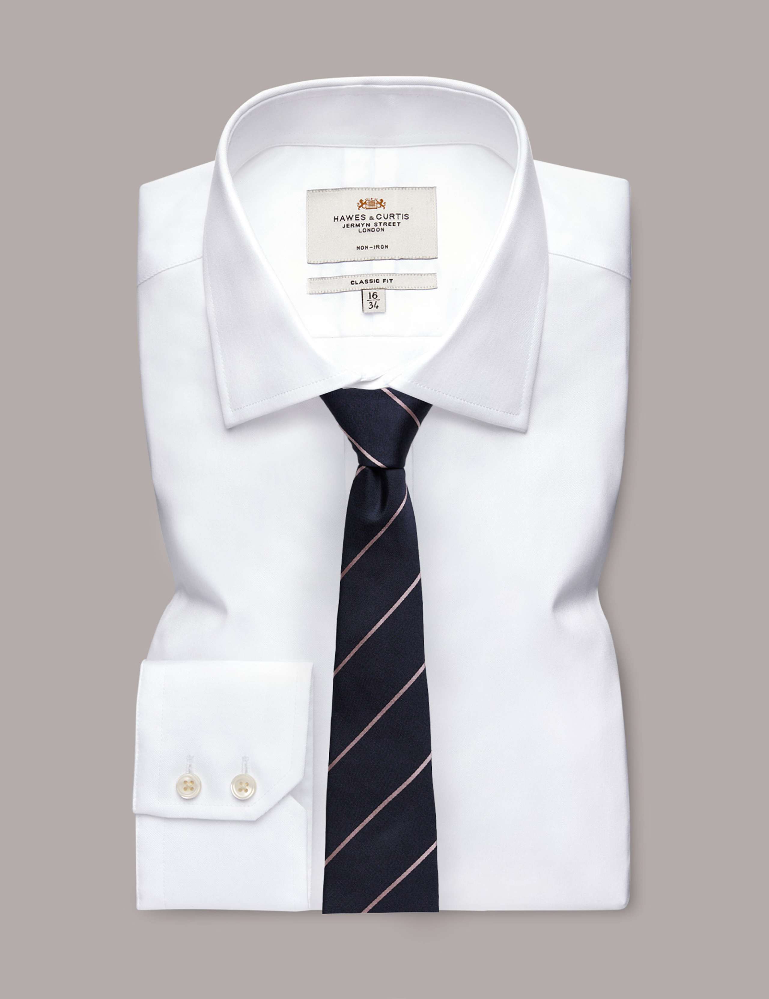 Striped Pure Silk Tie 3 of 3