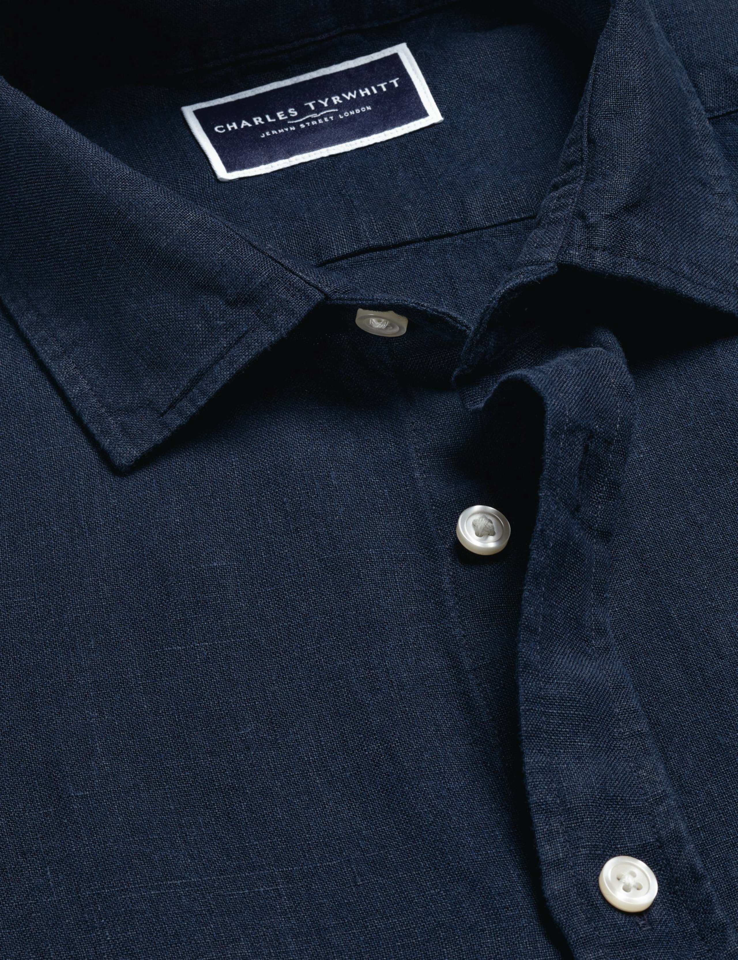 Slim Fit Pure Linen Shirt 6 of 6