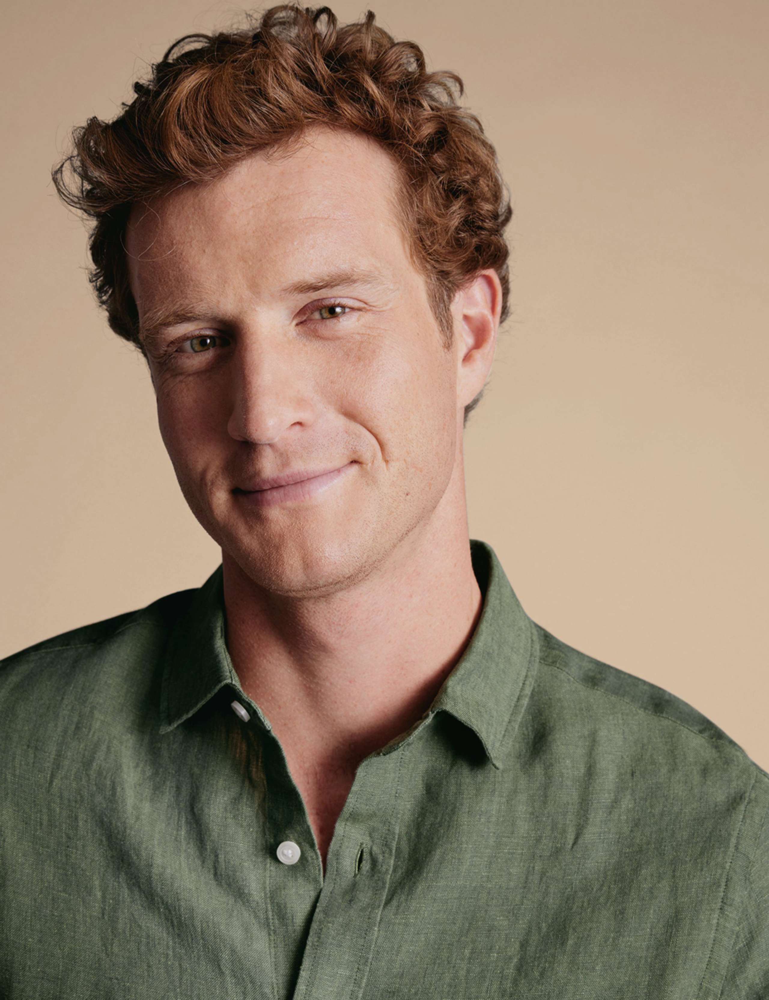 Slim Fit Pure Linen Shirt 2 of 6