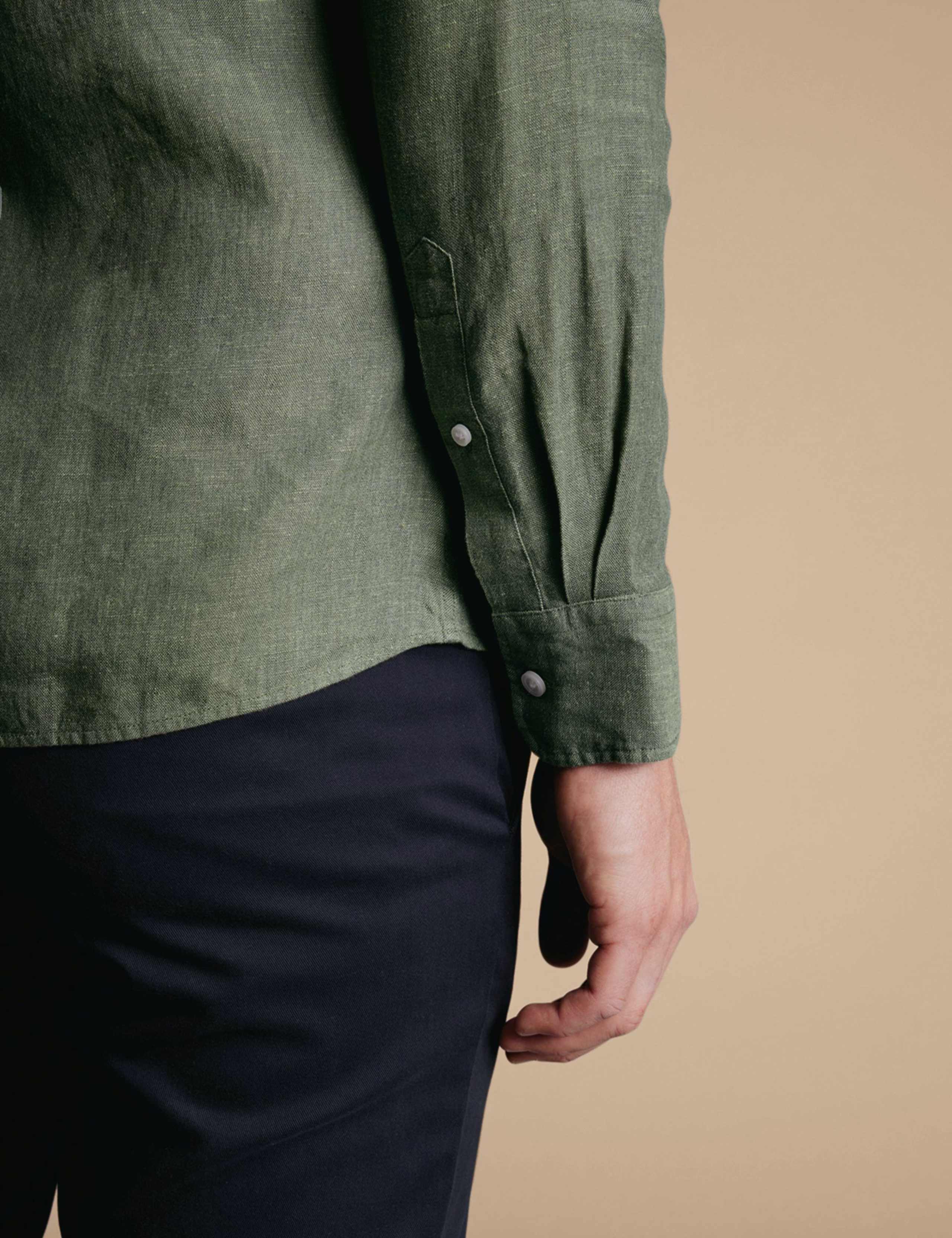 Slim Fit Pure Linen Shirt 3 of 6