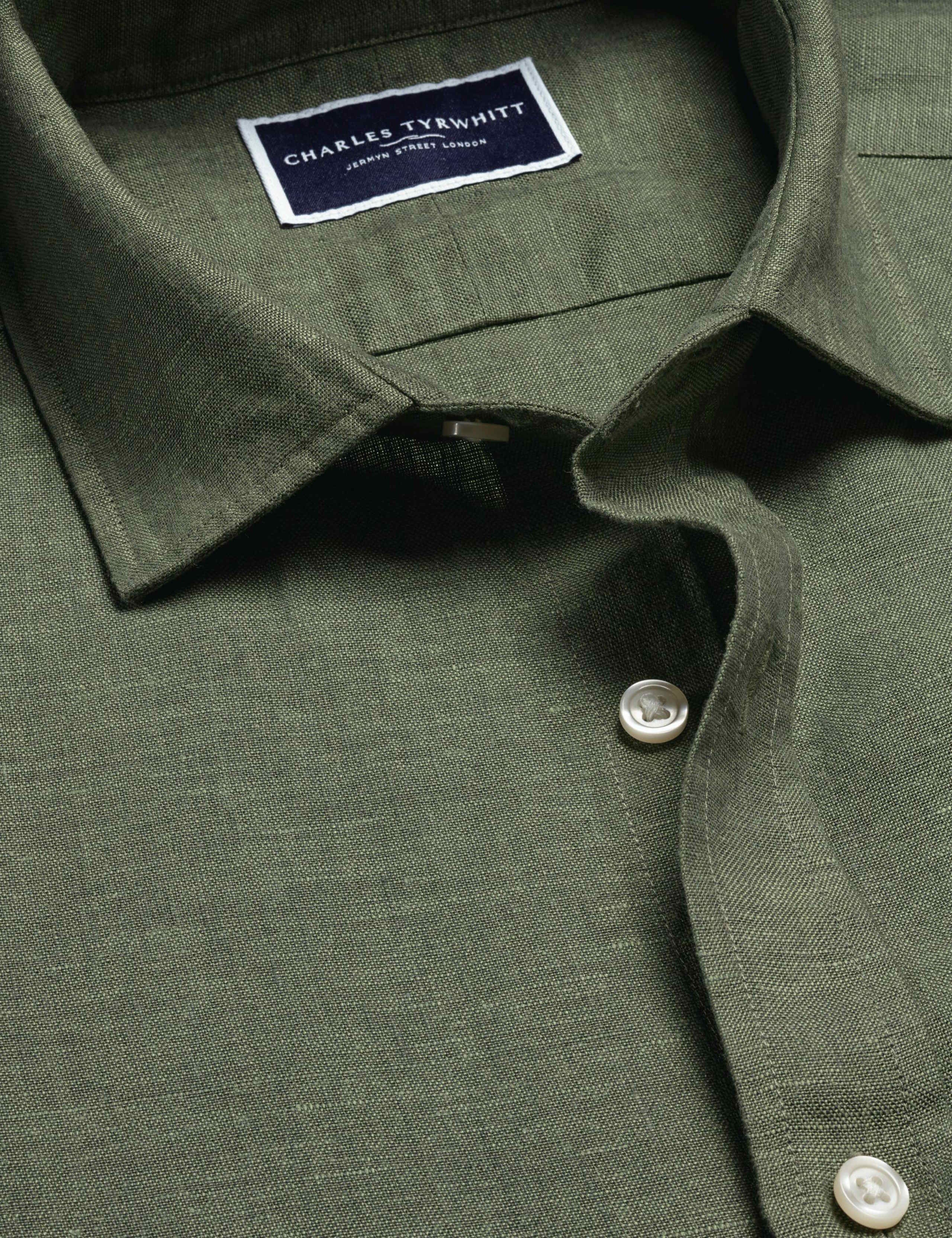 Slim Fit Pure Linen Shirt 5 of 6