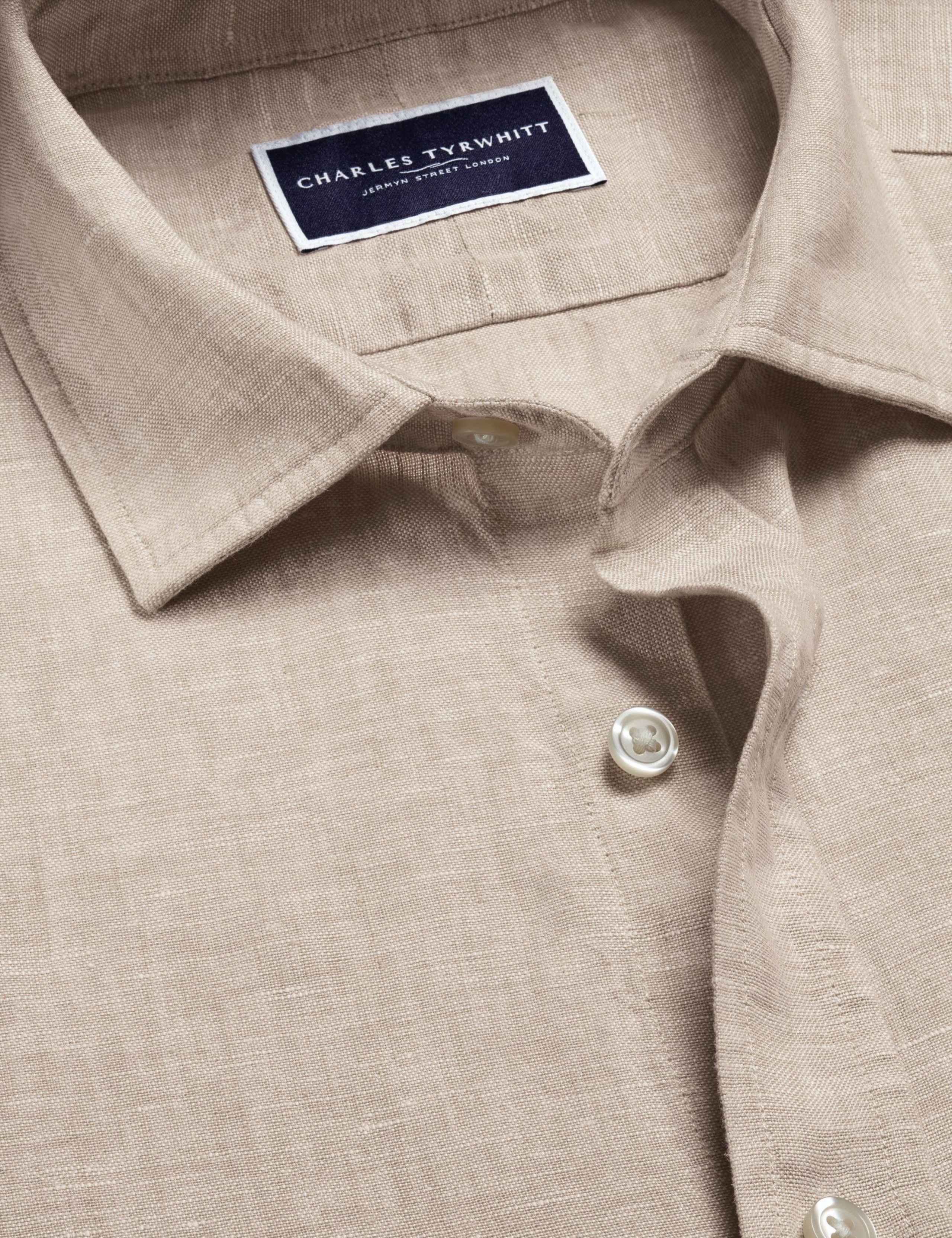 Slim Fit Pure Linen Shirt 5 of 6