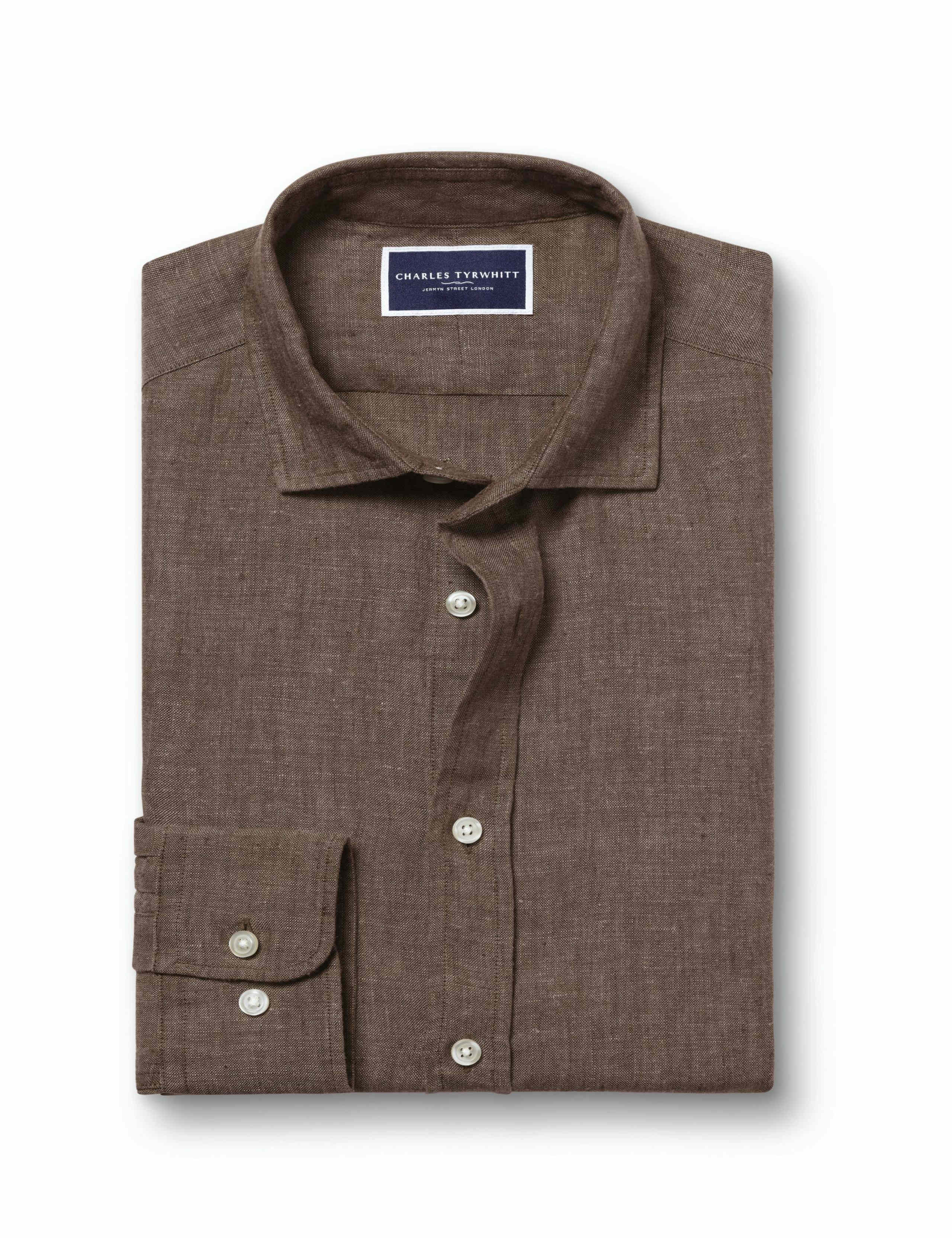 Slim Fit Pure Linen Shirt 3 of 6