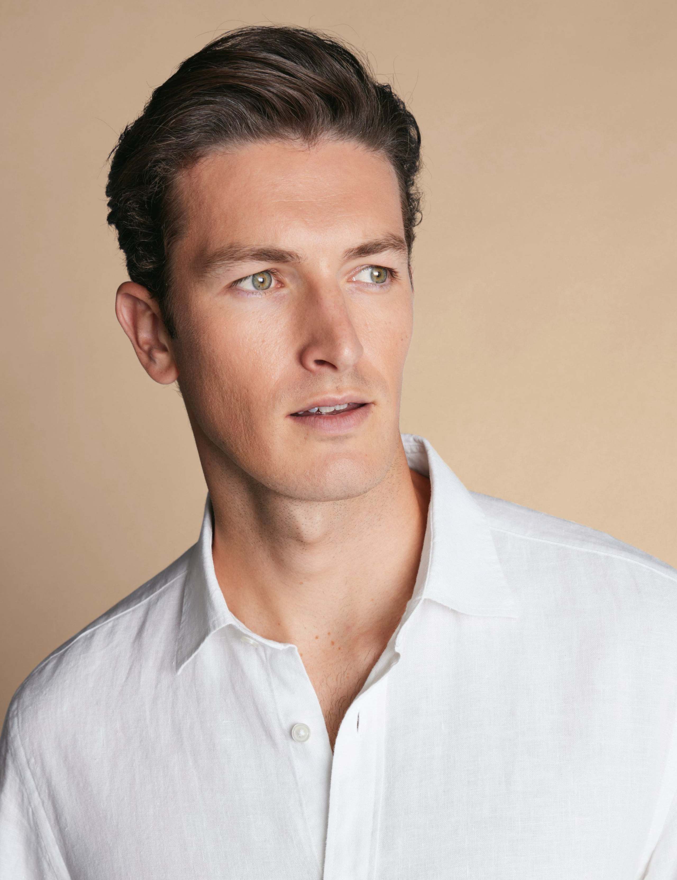 Slim Fit Pure Linen Shirt 2 of 6