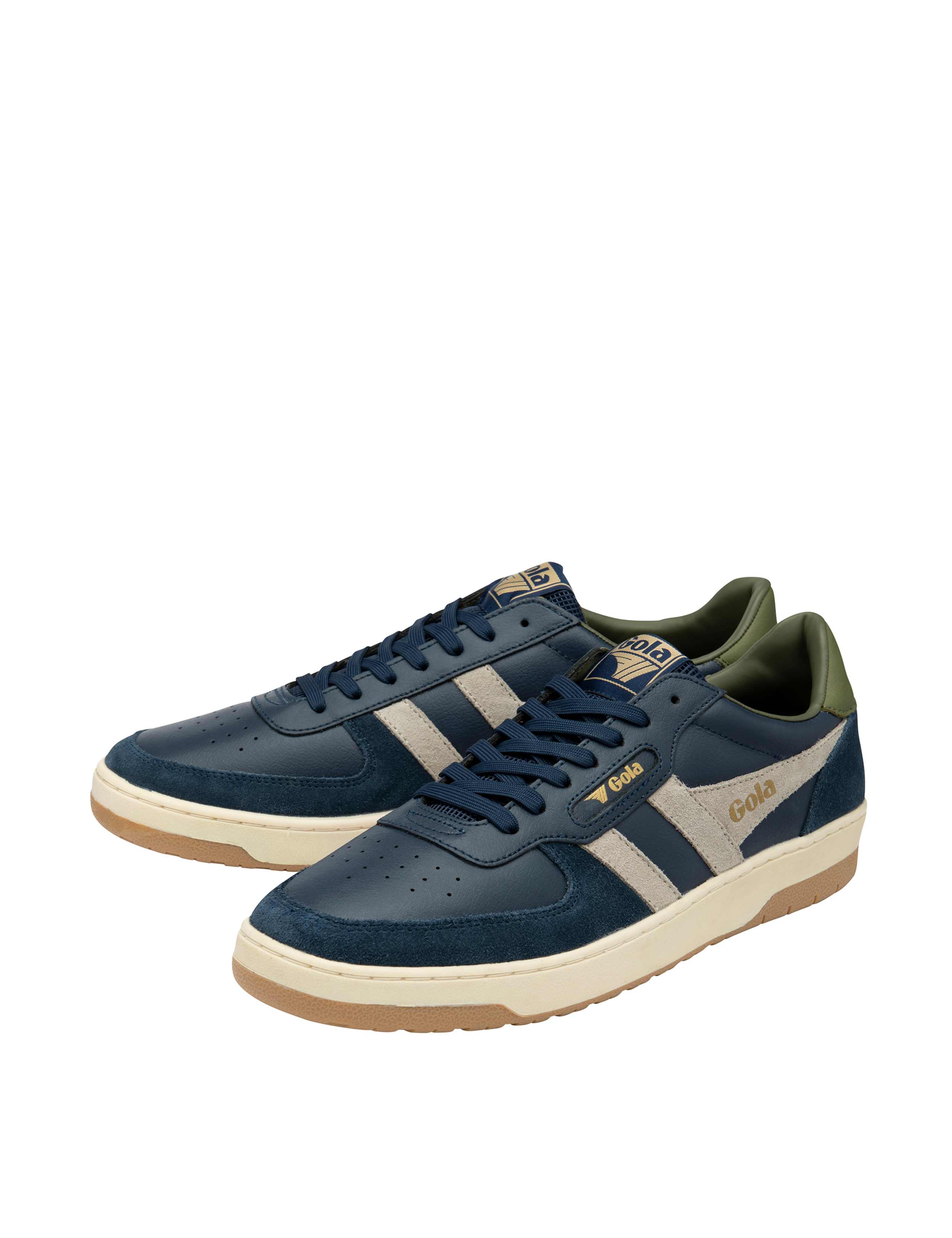 Hawk Leather Colour Block Trainers 3 of 5