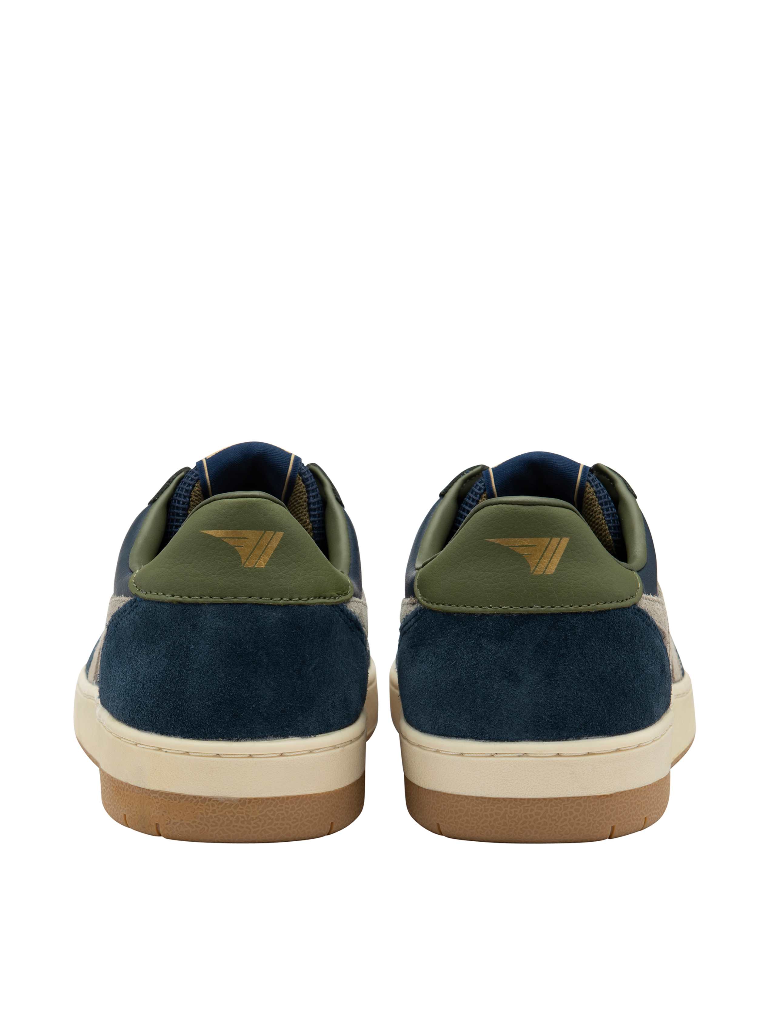 Hawk Leather Colour Block Trainers 5 of 5
