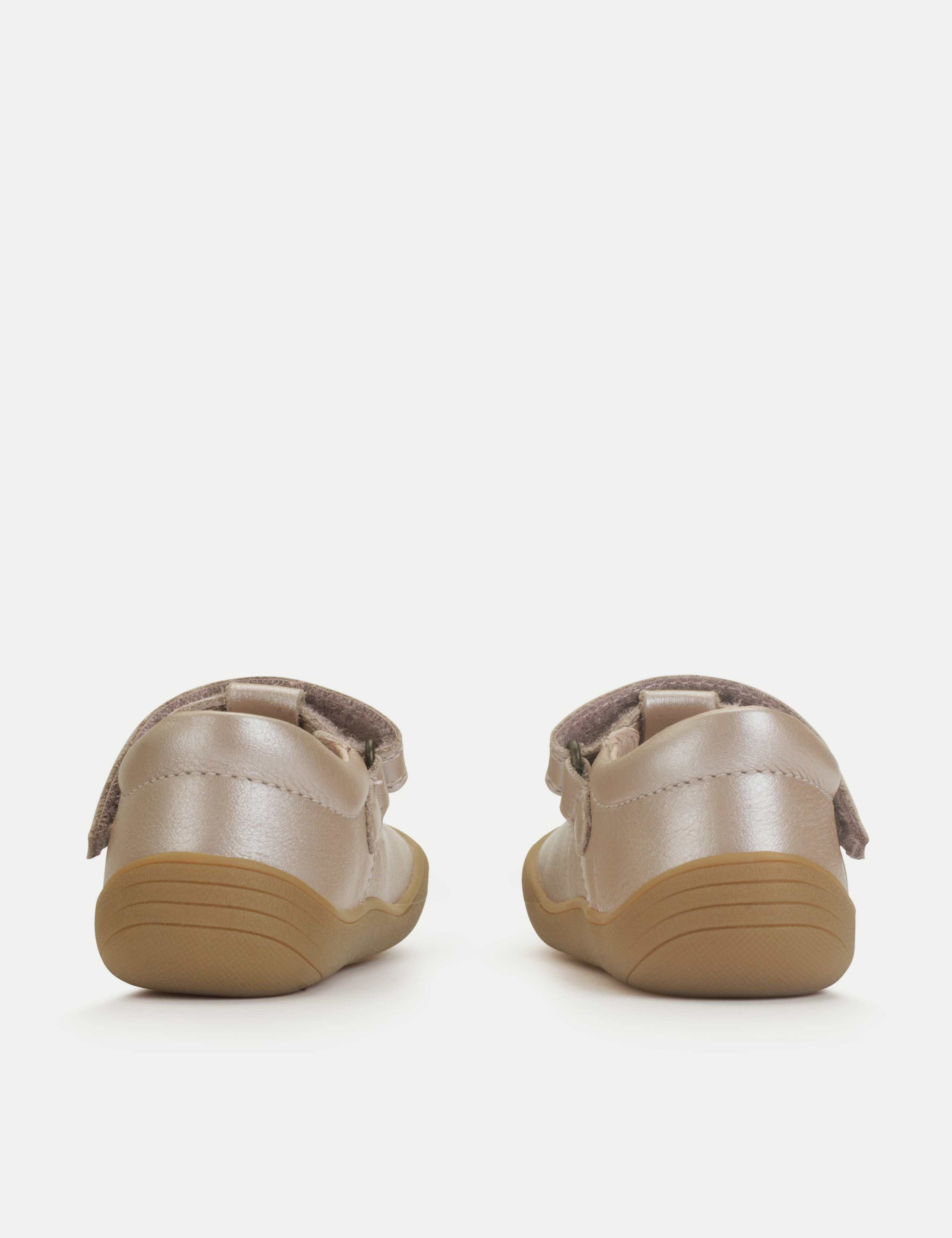 Kids' Leather Metallic T Bar Shoes (3 Small - 7 Small) 5 of 6
