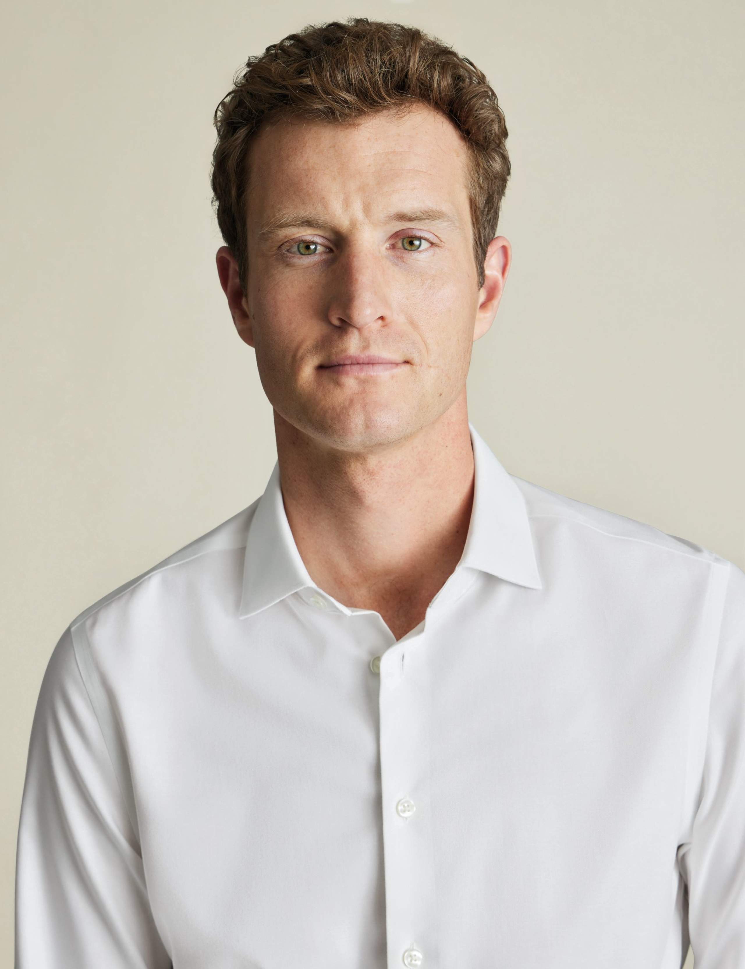 Slim Fit Non Iron Cotton Linen Oxford Shirt 2 of 6