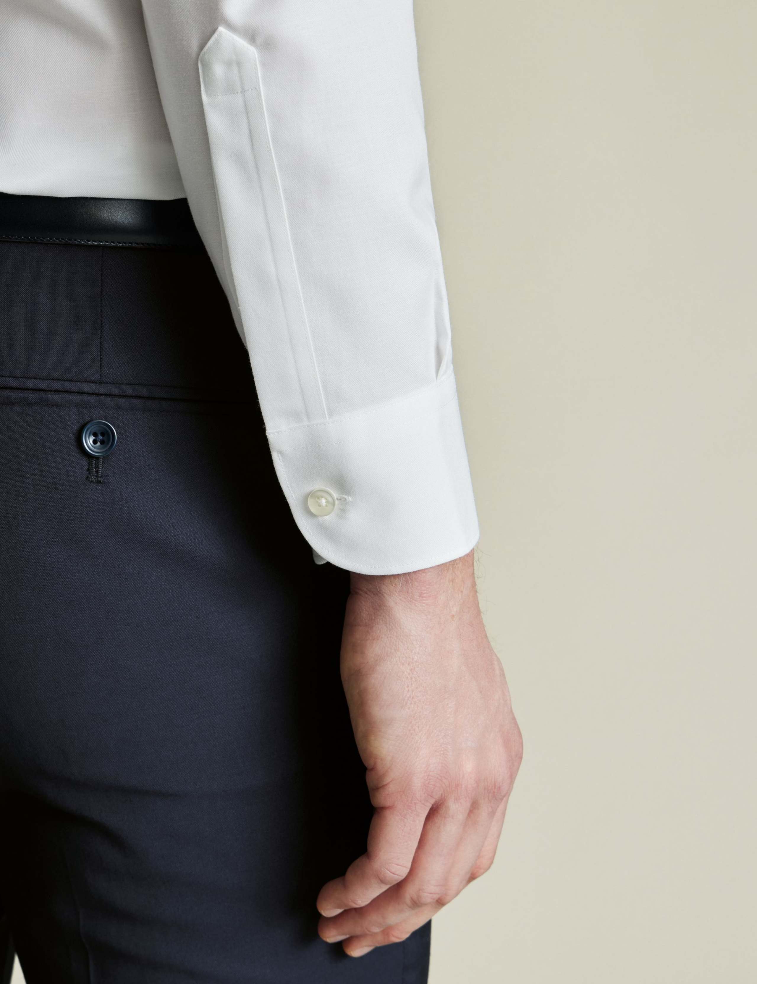 Slim Fit Non Iron Cotton Linen Oxford Shirt 5 of 6