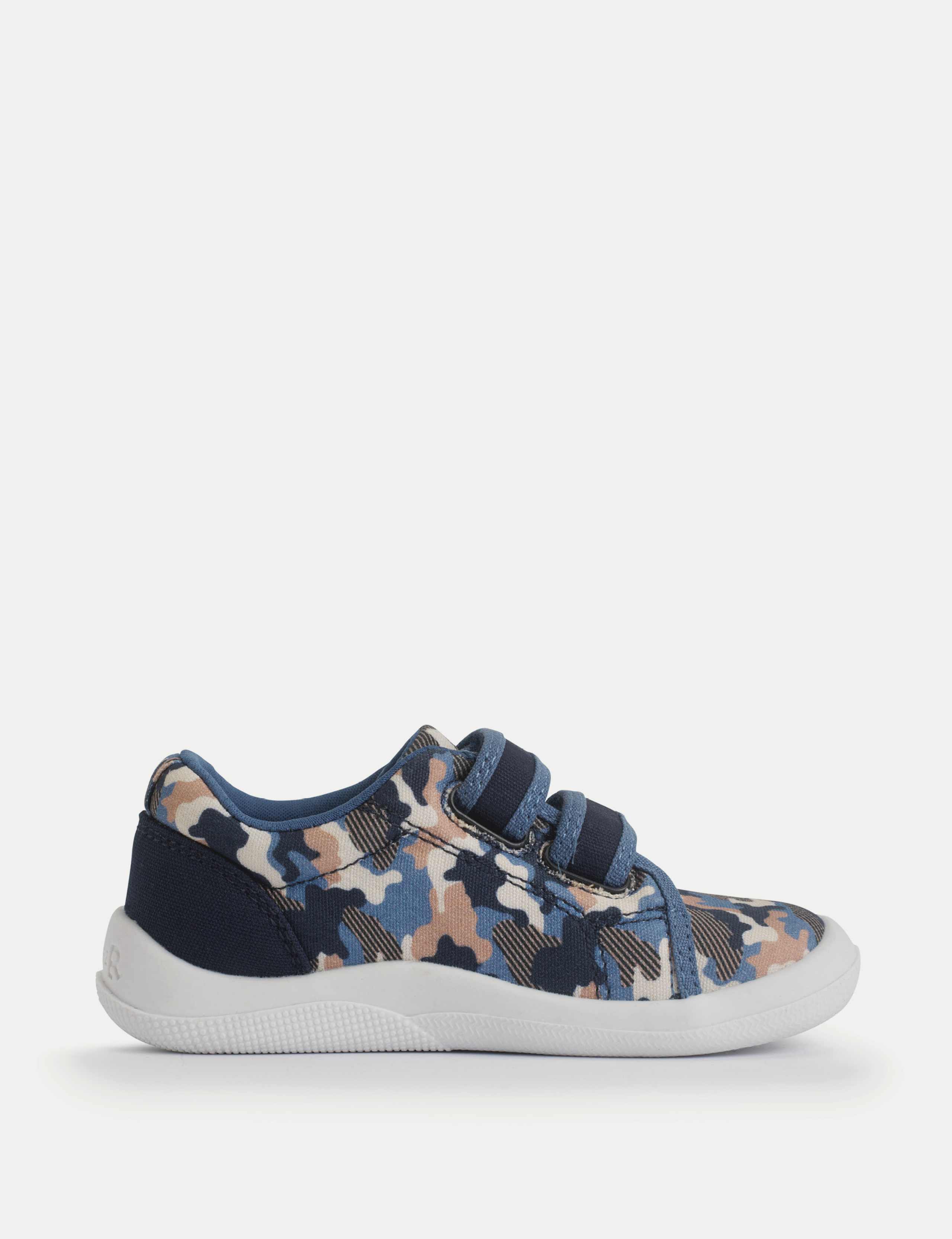 Kids' Canvas Camo Riptape Trainers (3 Small - 7 Small) 4 of 6