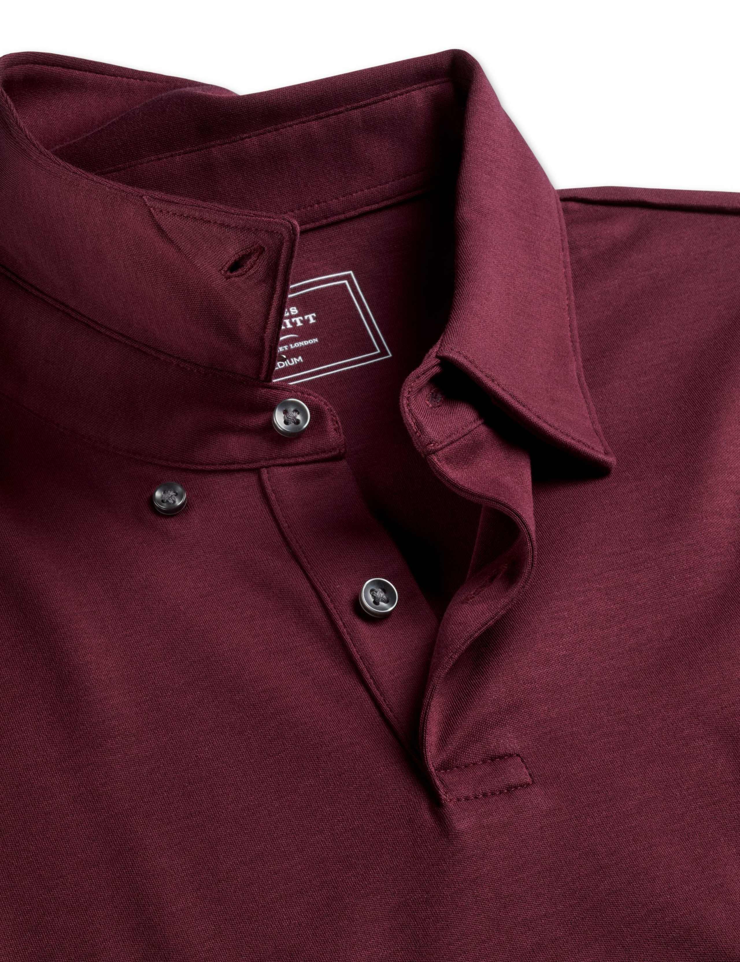 Pure Cotton Long Sleeve Polo Shirt 3 of 4