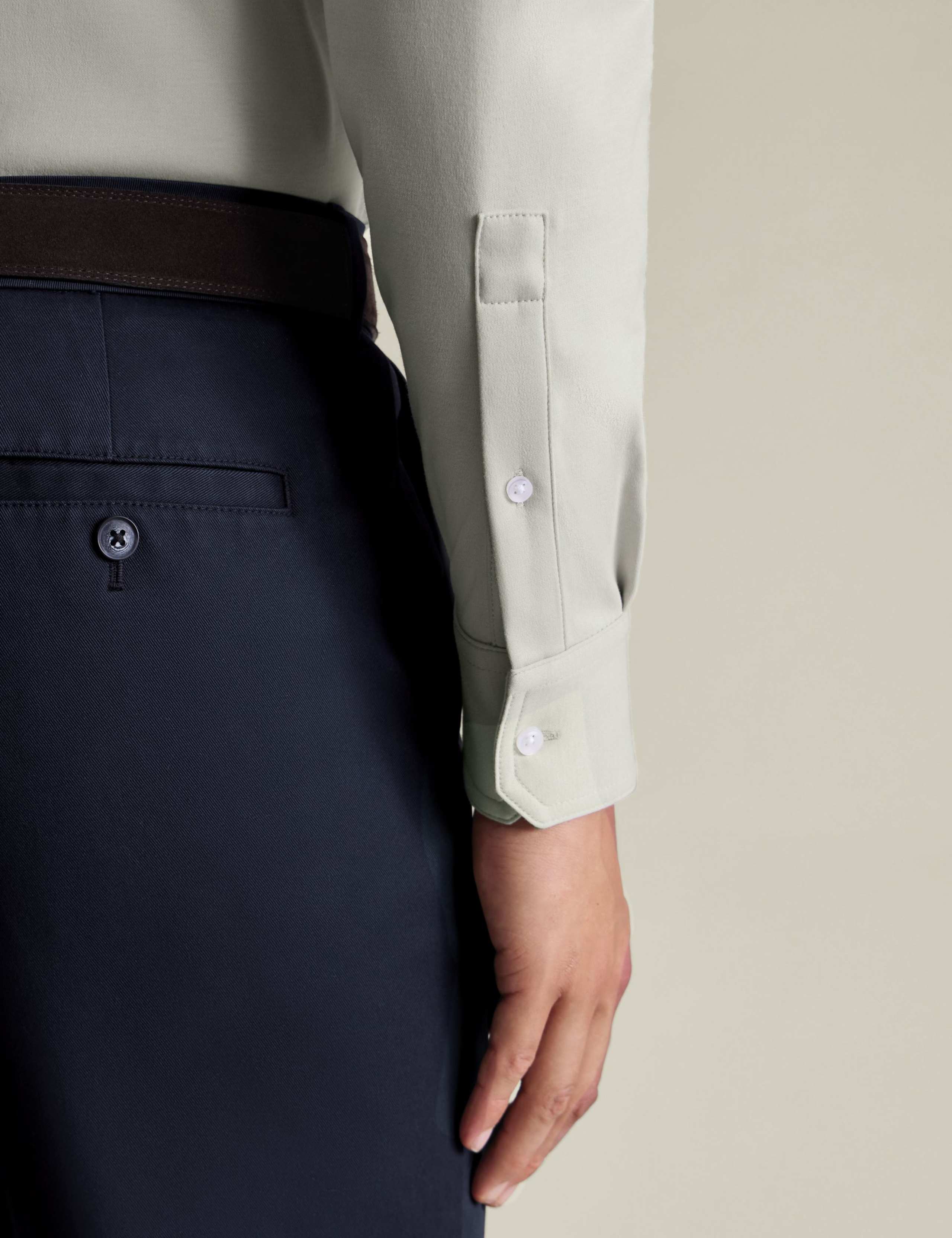 Pure Cotton Jersey Long Sleeve Polo Shirt 4 of 6