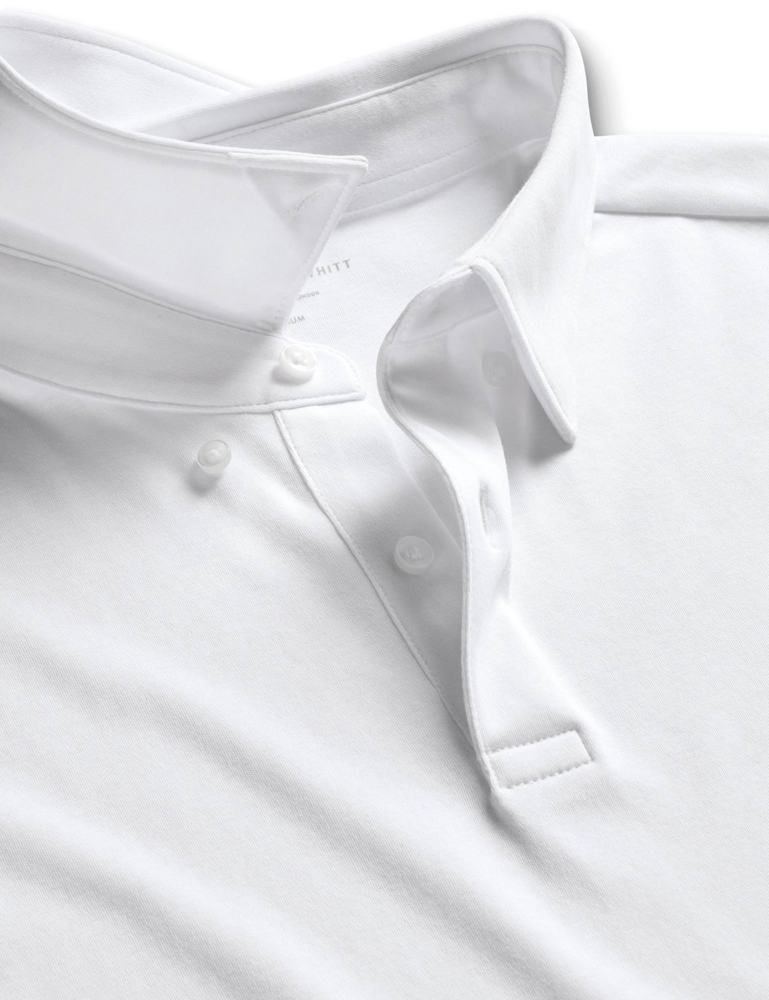 Pure Cotton Jersey Long Sleeve Polo Shirt 5 of 6