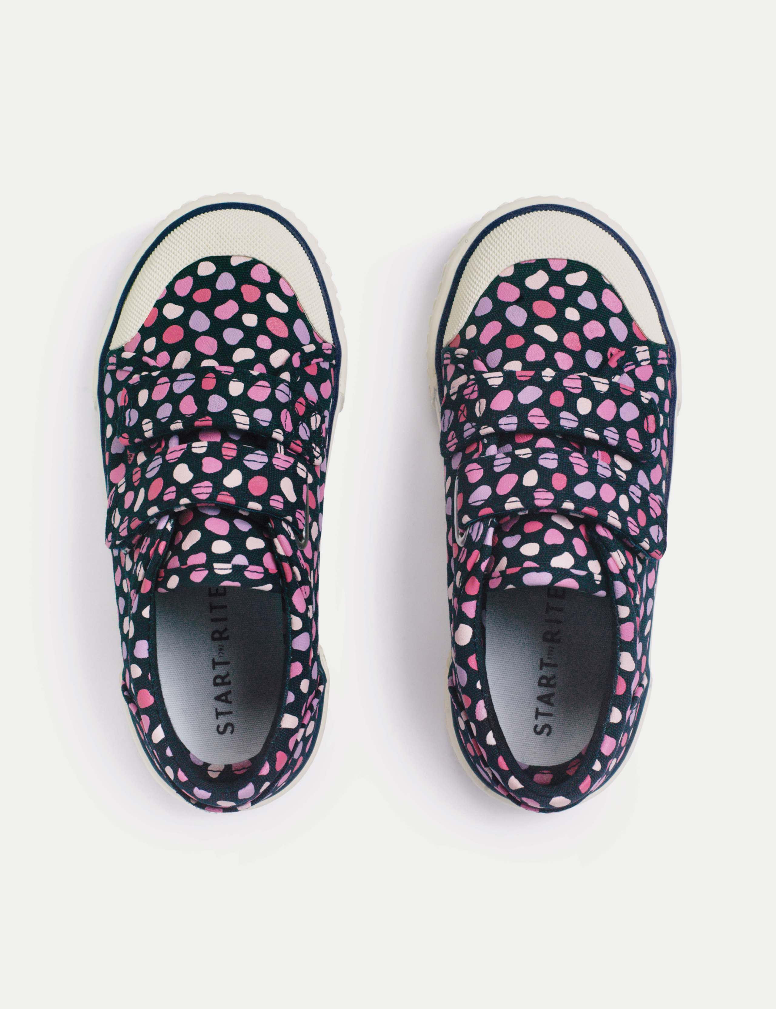 Kids' Splash Print Canvas Riptape Trainers (6 Small - 3 Large) 2 of 6