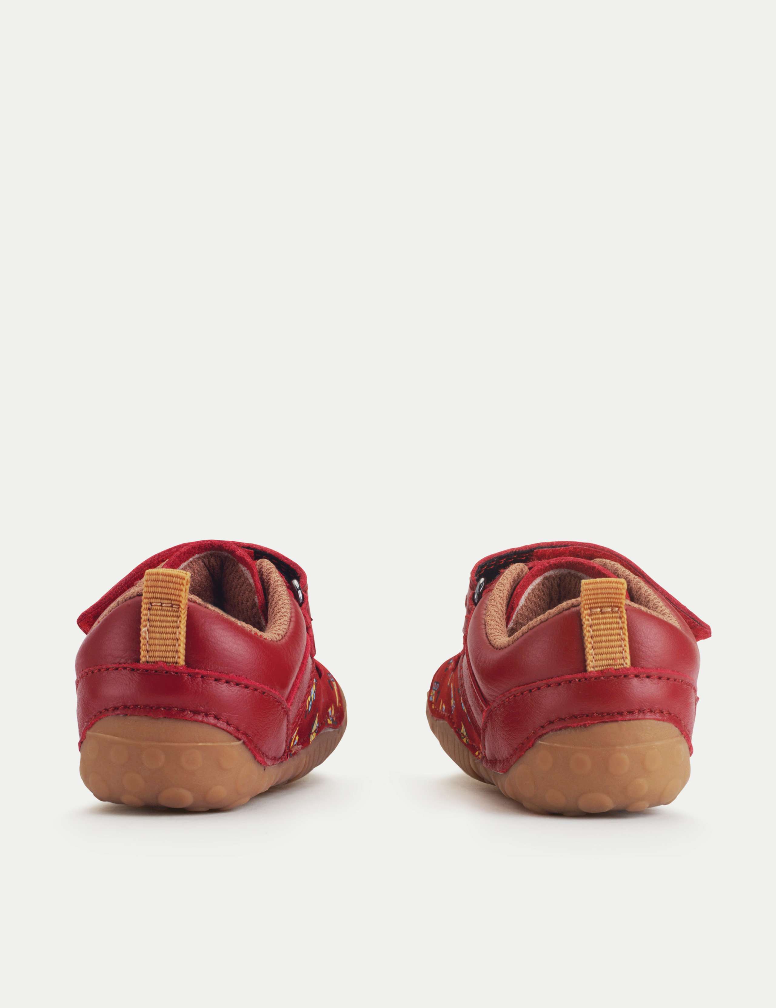 Baby Leather Digger Riptape Pram Shoes (3 Small - 5 Small) 4 of 6