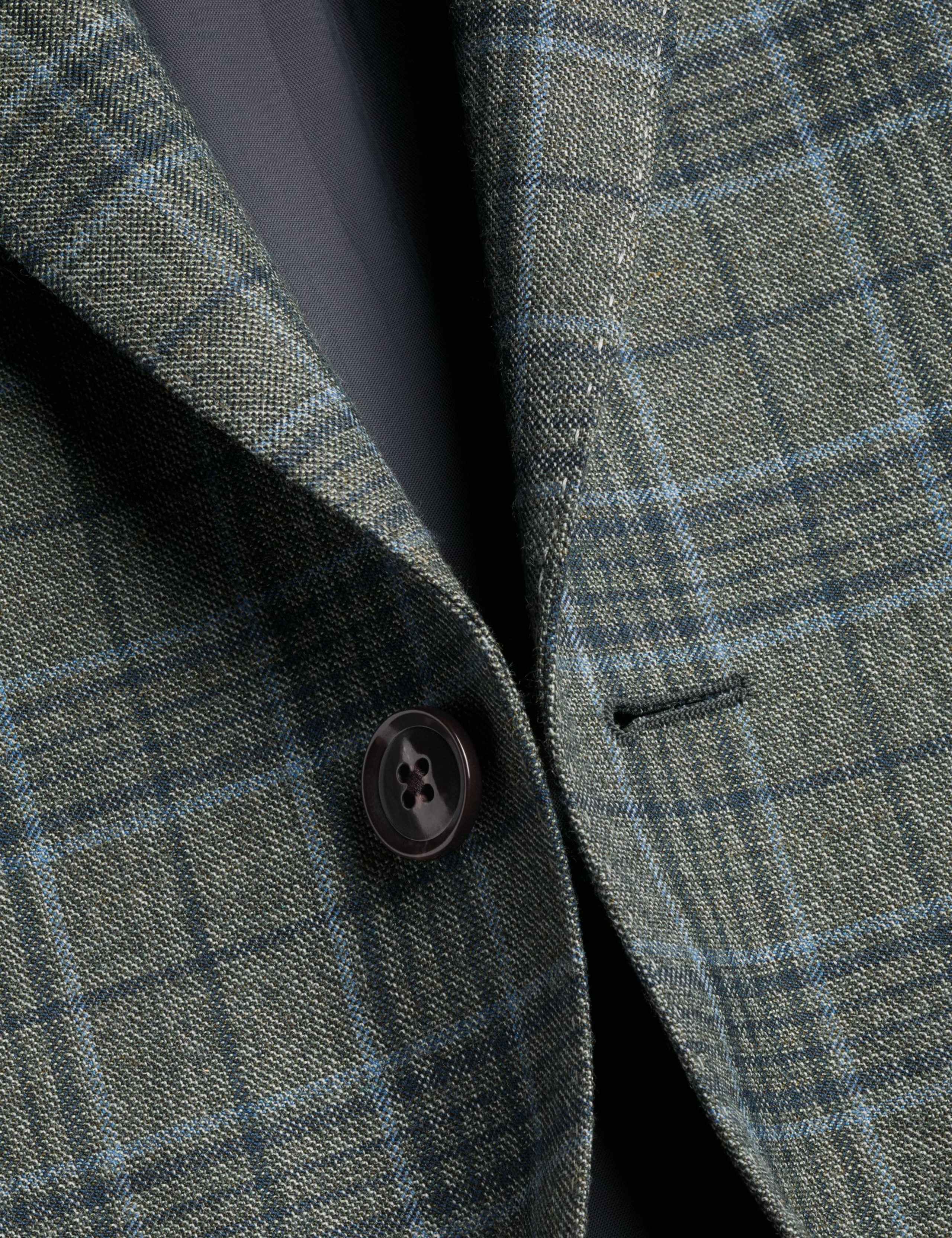 Slim Fit Wool Blend Prince of Wales Check Jacket 5 of 5