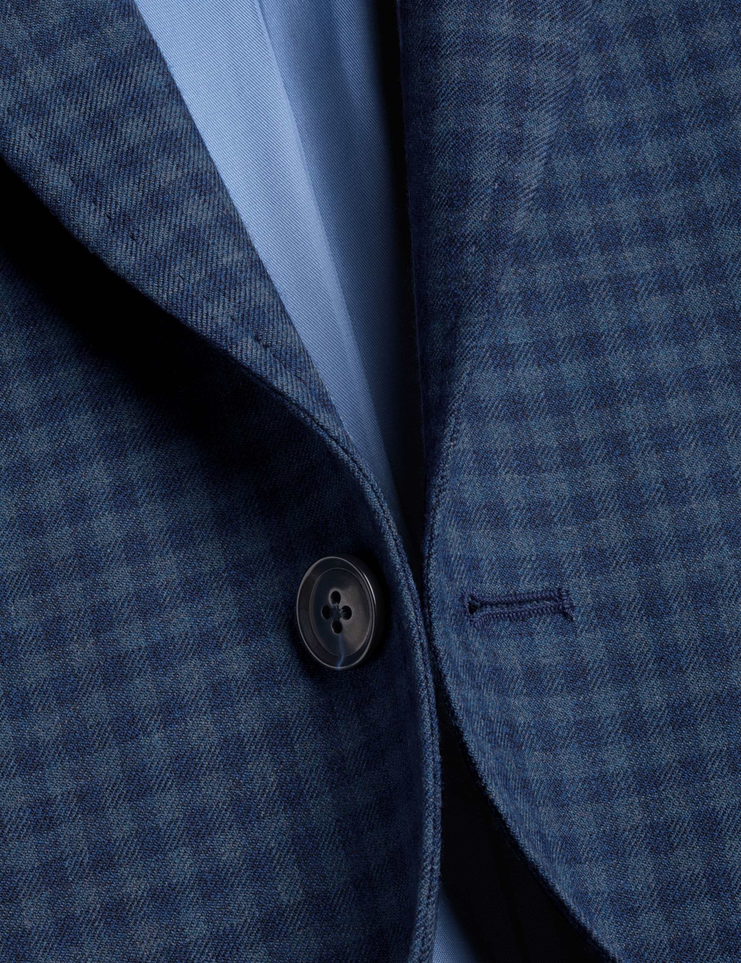 Slim Fit Wool Blend Check Textured Blazer 5 of 5