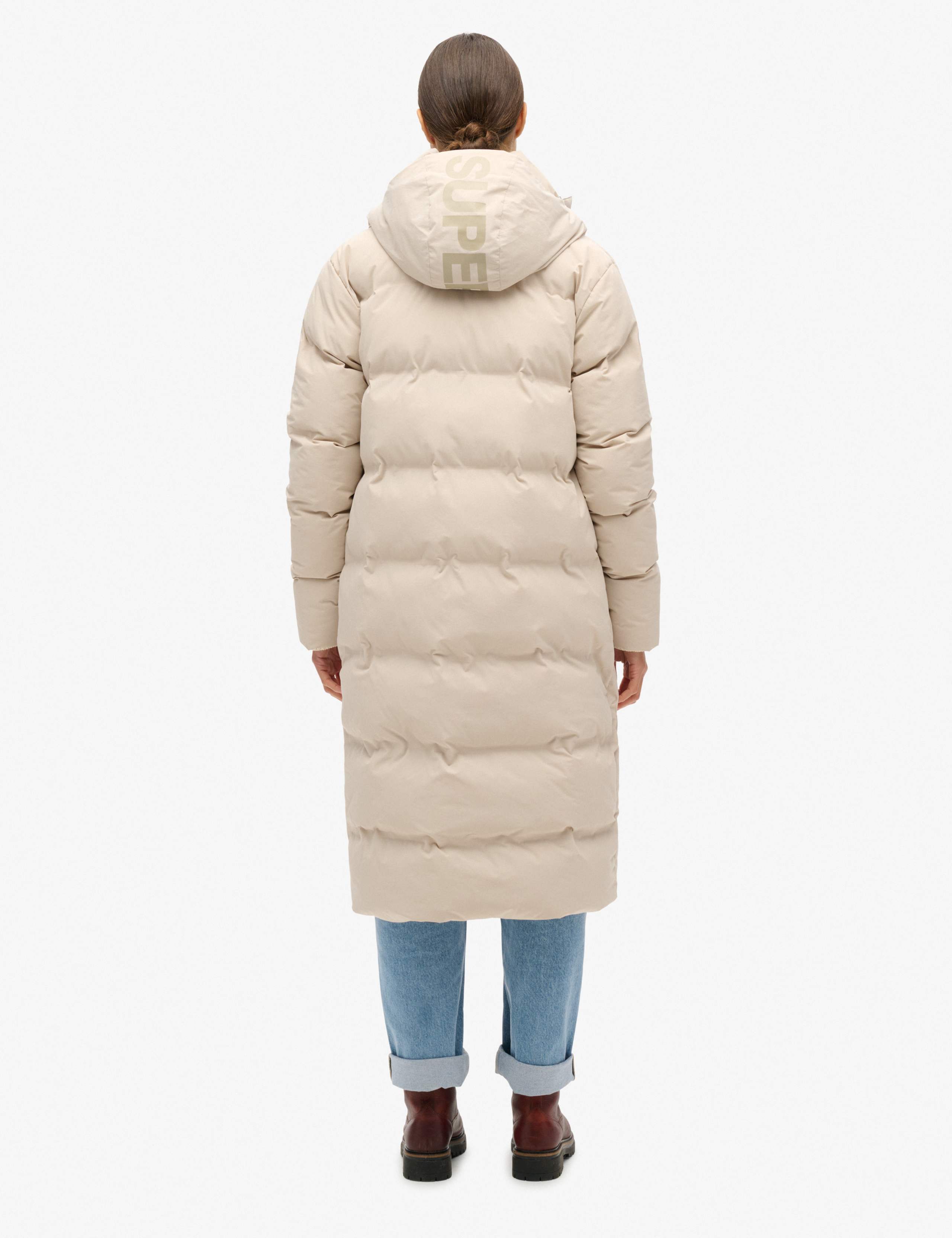 Hooded Longline Puffer Coat 4 of 5
