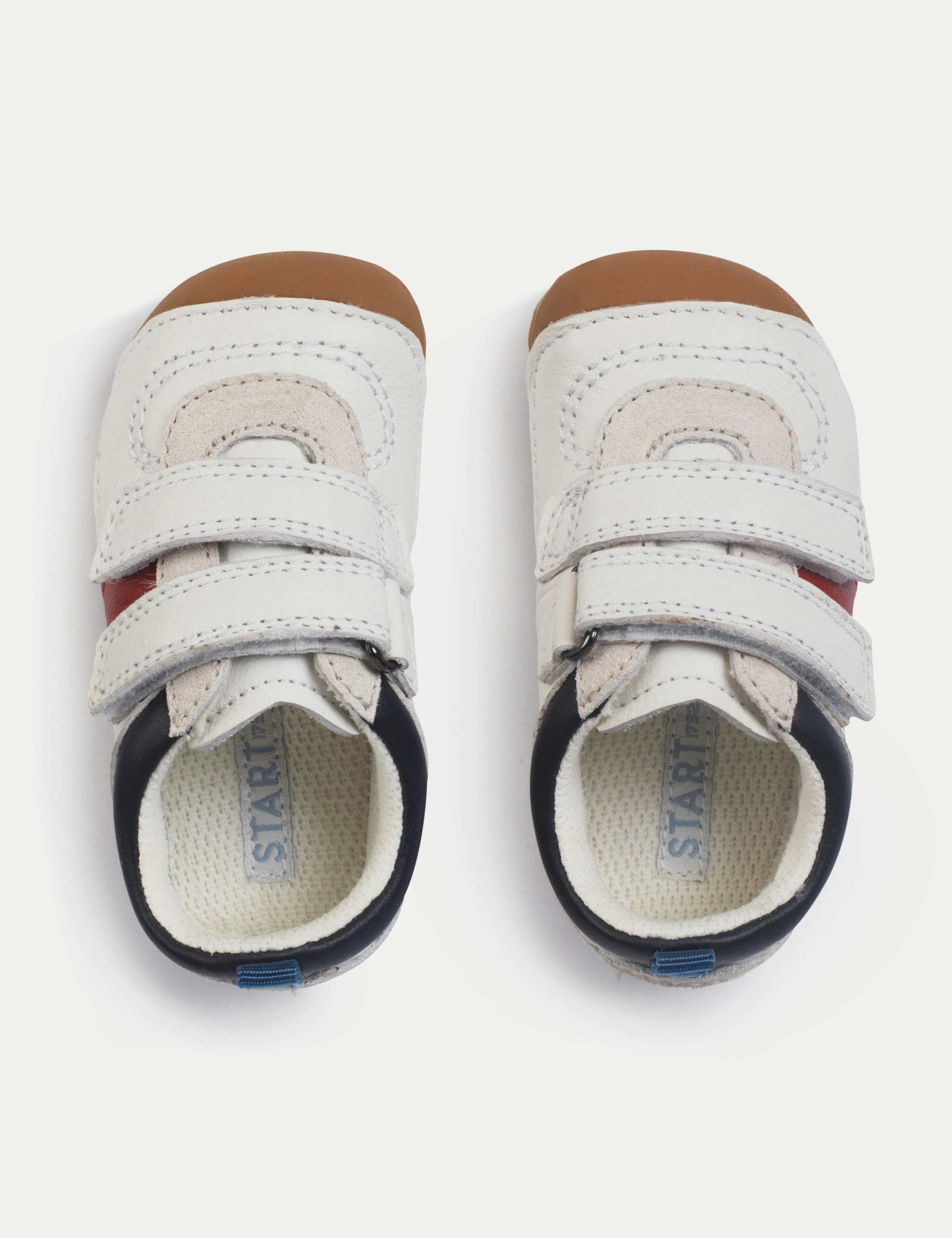 Baby Leather Riptape Pram Shoes (3½ Small - 5 Small) 2 of 6