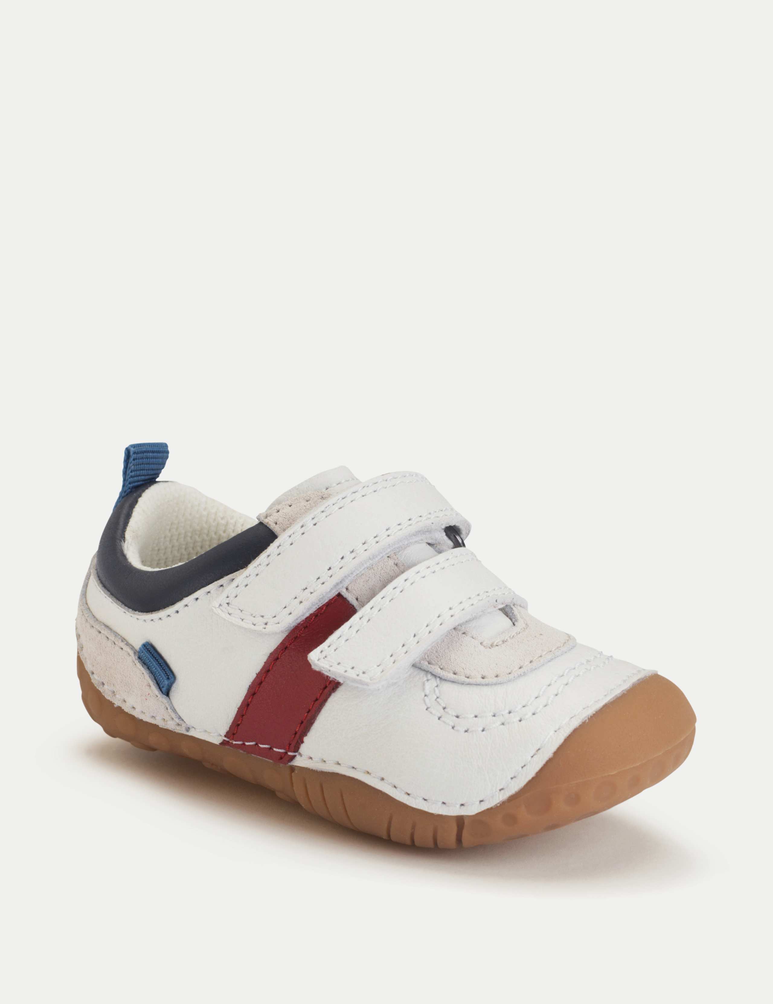 Baby Leather Riptape Pram Shoes (3½ Small - 5 Small) 3 of 6