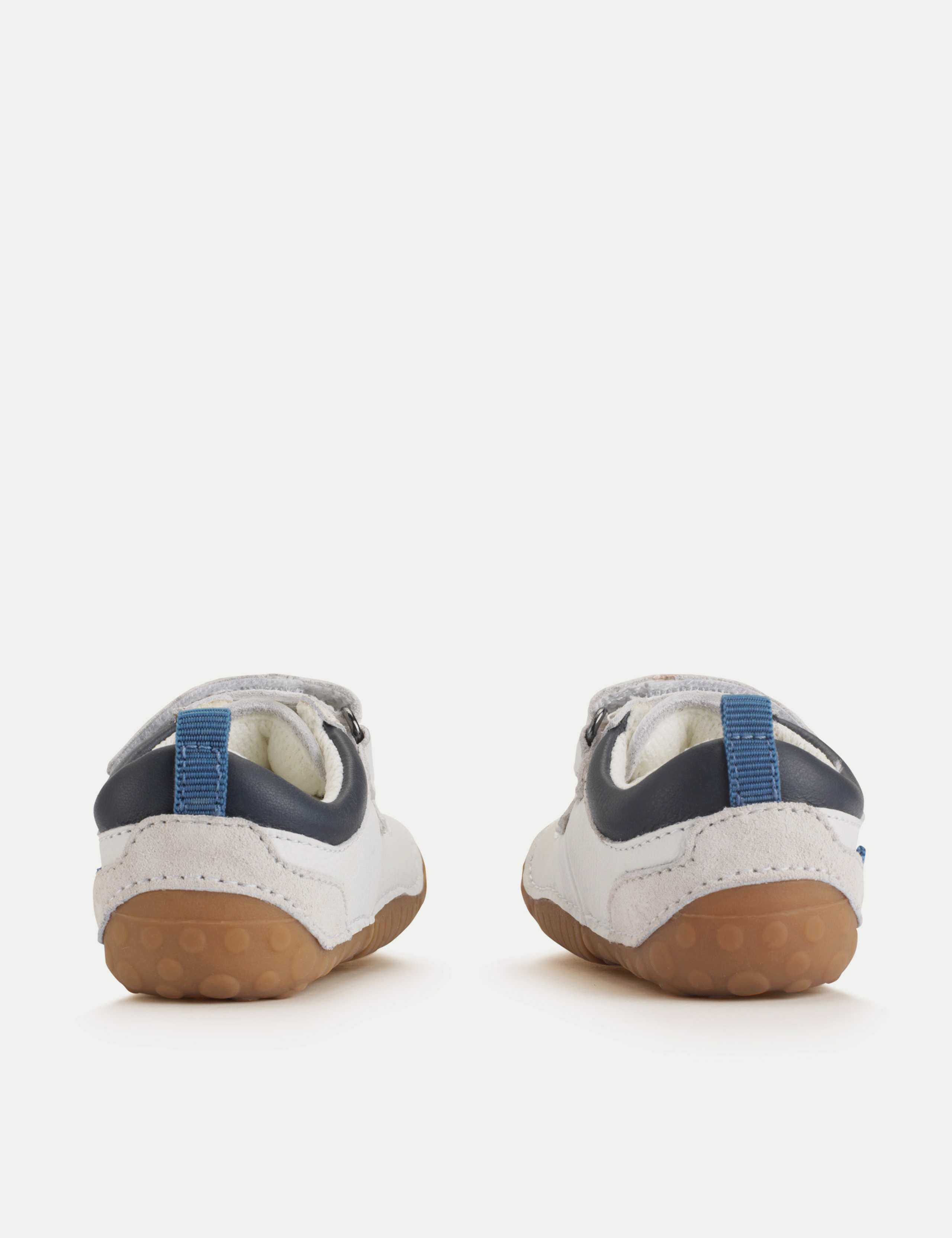 Baby Leather Riptape Pram Shoes (3½ Small - 5 Small) 5 of 6