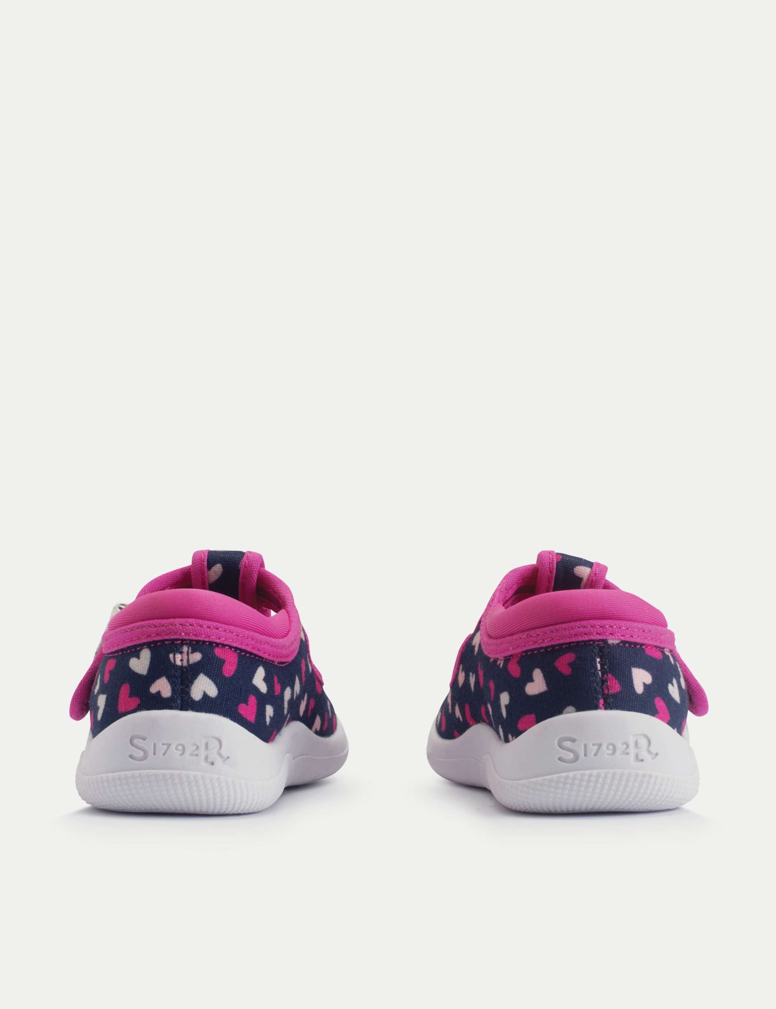 Kids' Canvas Heart T Bar Shoes (3 Small - 7 Small) 5 of 6