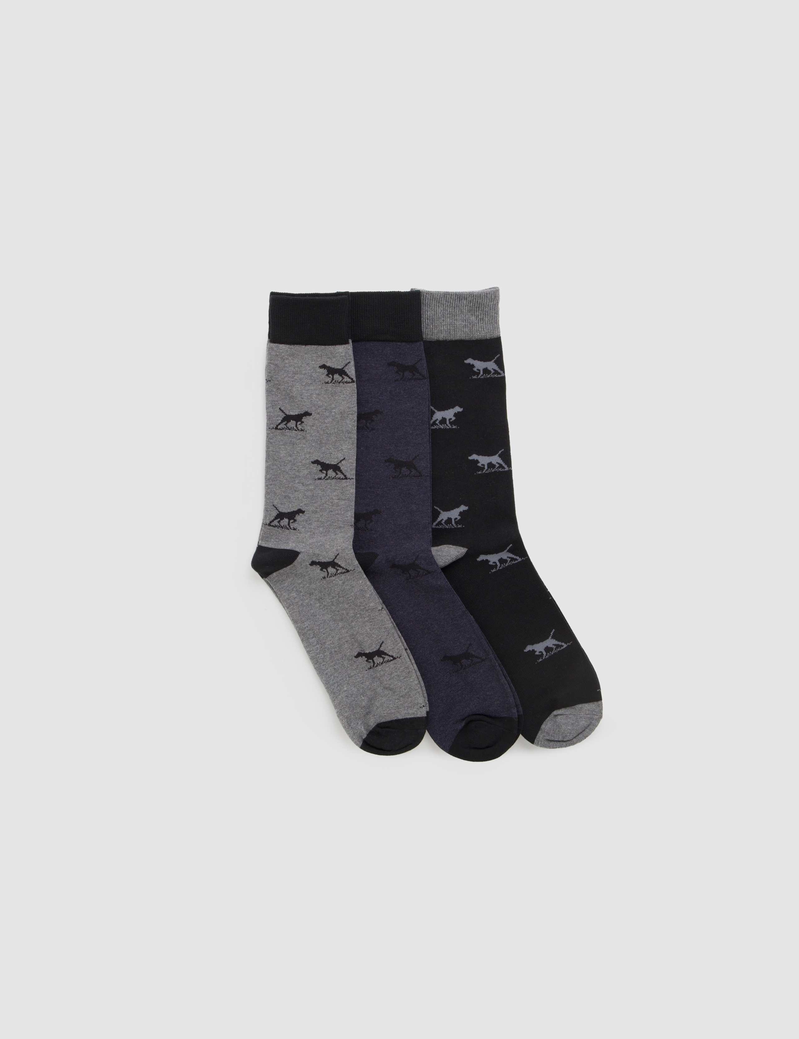 3 Pack Dogs Cotton Rich Smart Socks 3 of 3