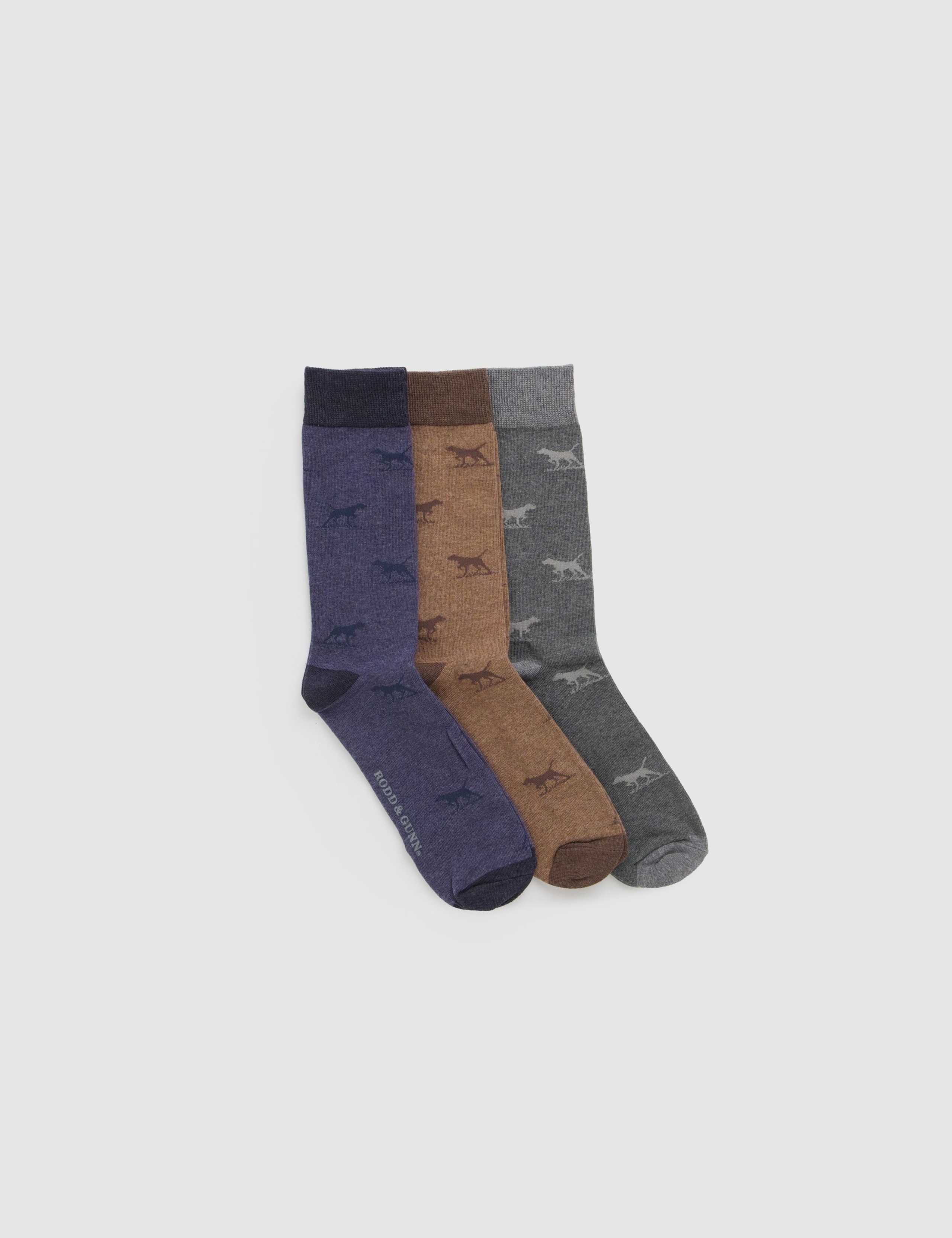 3 Pack Dogs Cotton Rich Smart Socks 3 of 3
