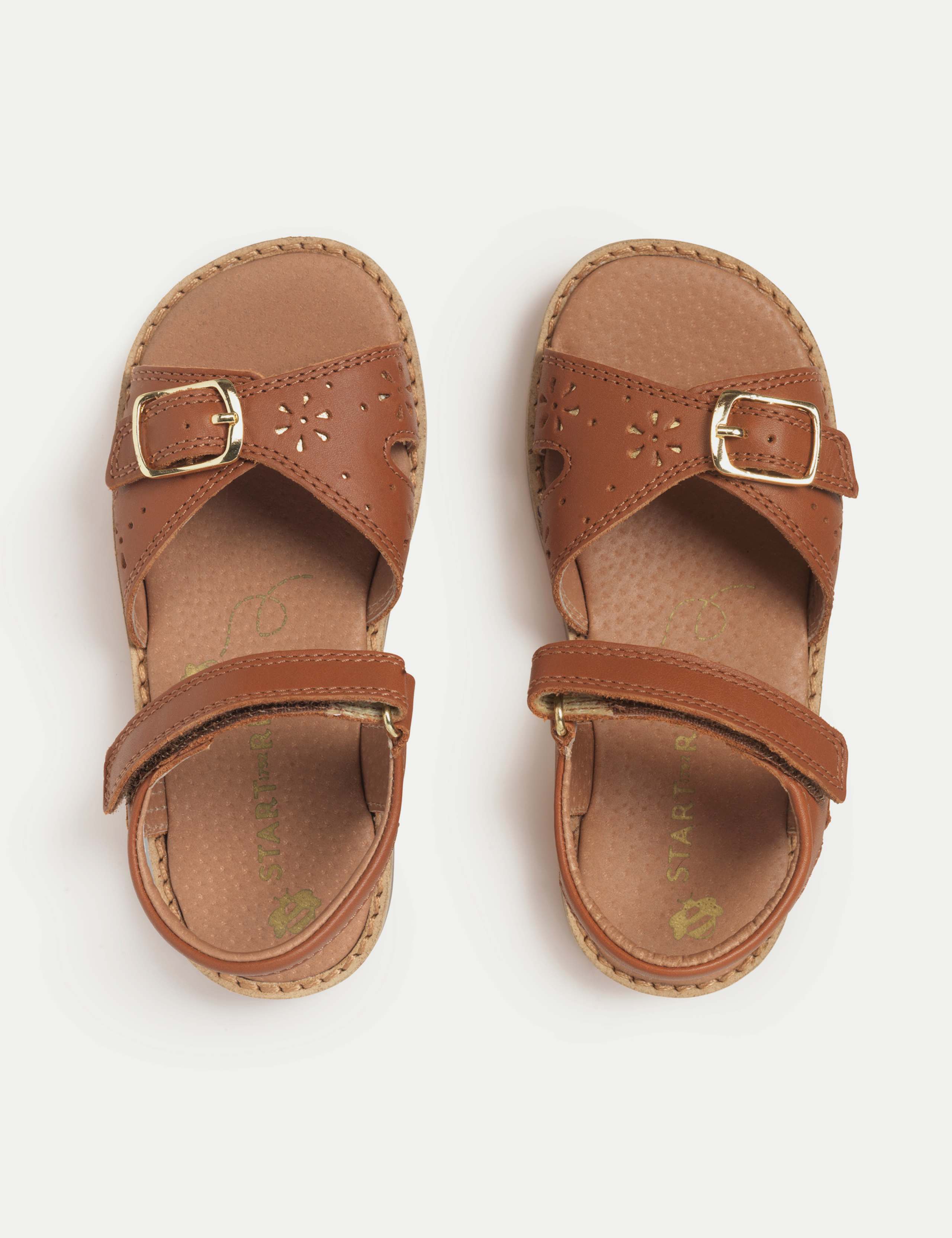 Kids' Schoolwear Leather Riptape Sandals (7 Small - 1½ Large) 2 of 6