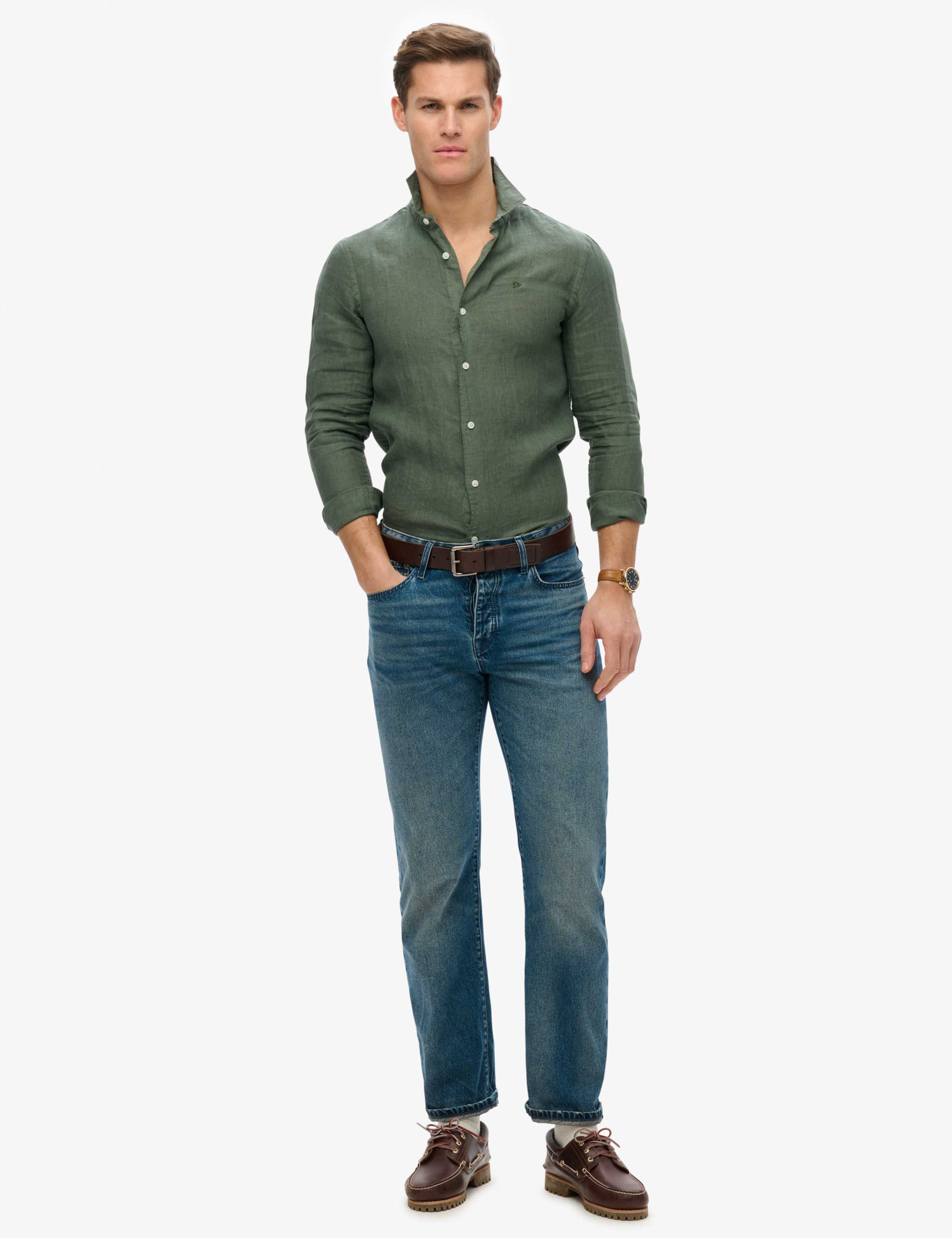 Relaxed Fit Pure Linen Shirt 3 of 4