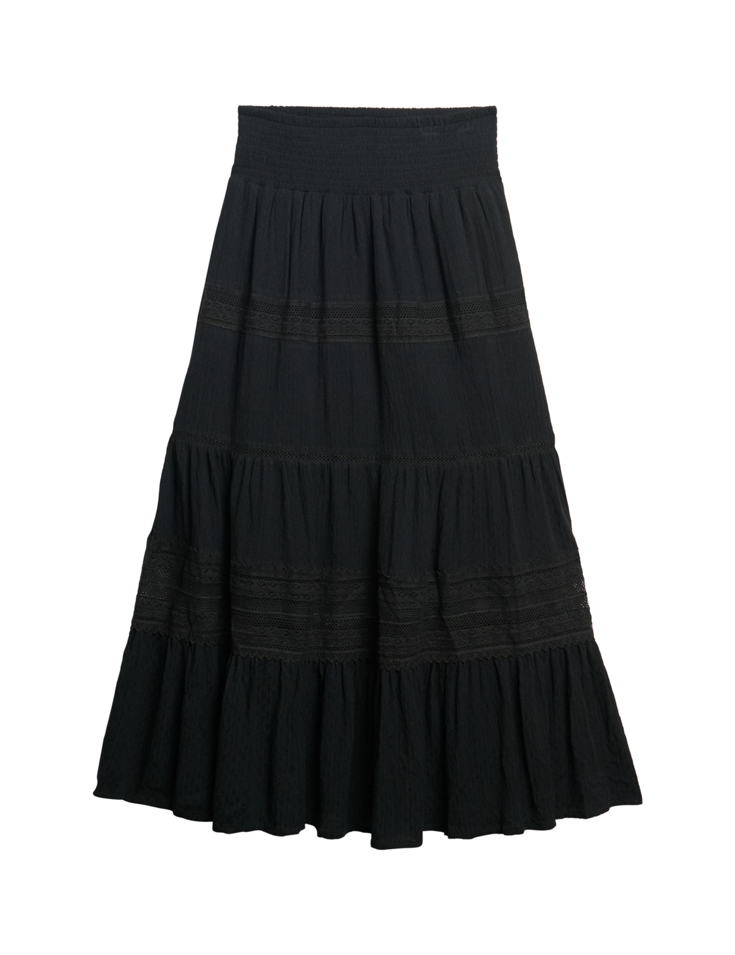 Lace Detail Maxi Tiered Skirt 8 of 8