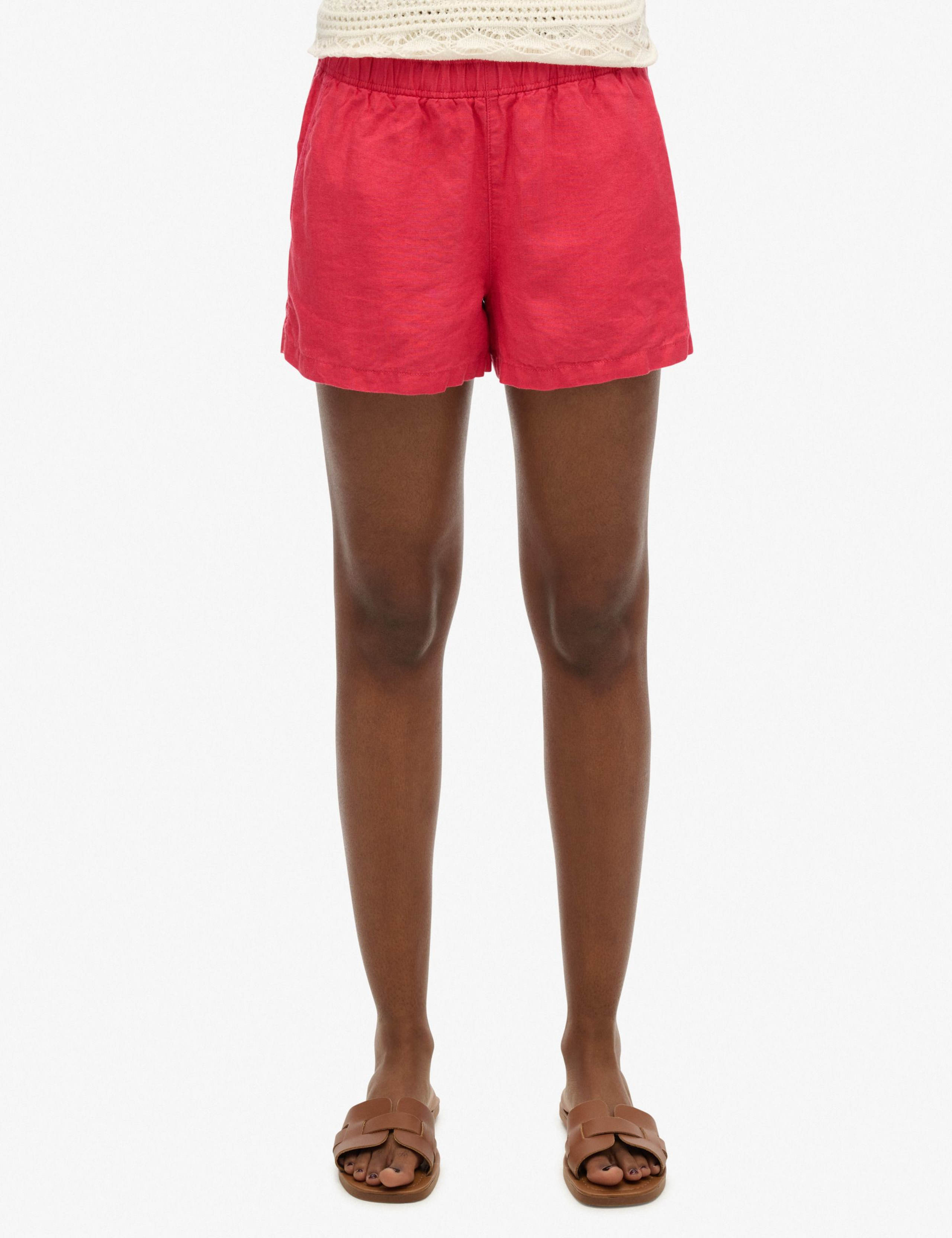 Pure Linen Elasticated Waist Shorts 2 of 5