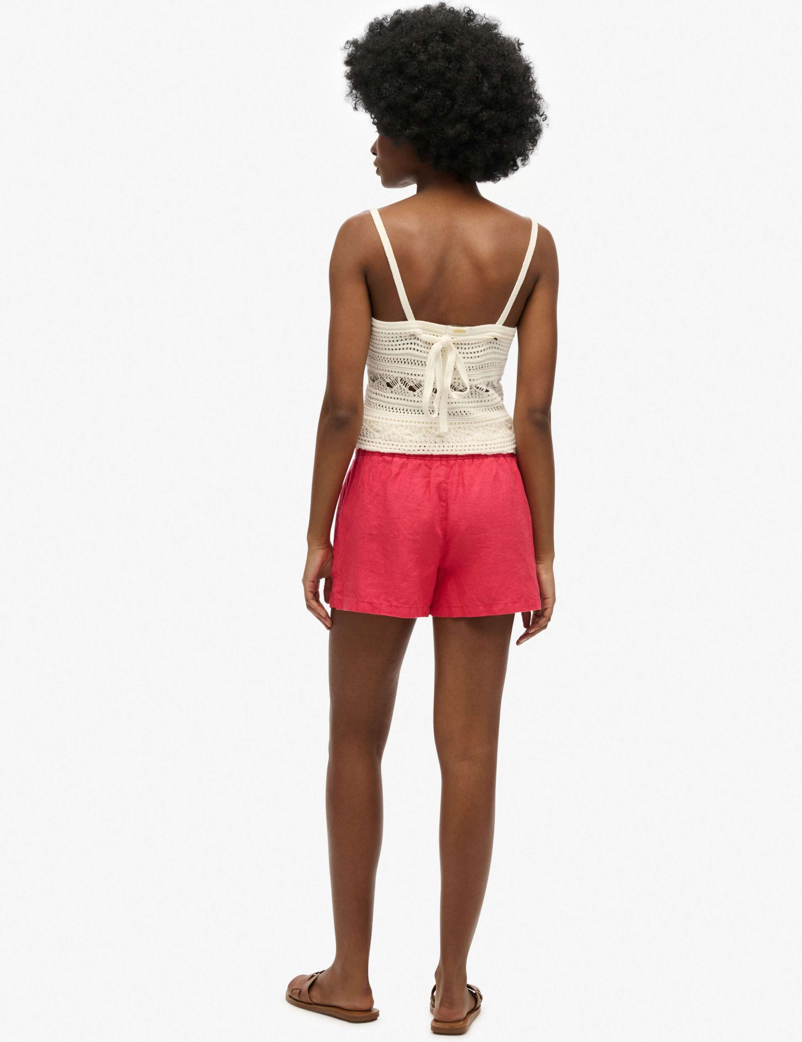 Pure Linen Elasticated Waist Shorts 4 of 5