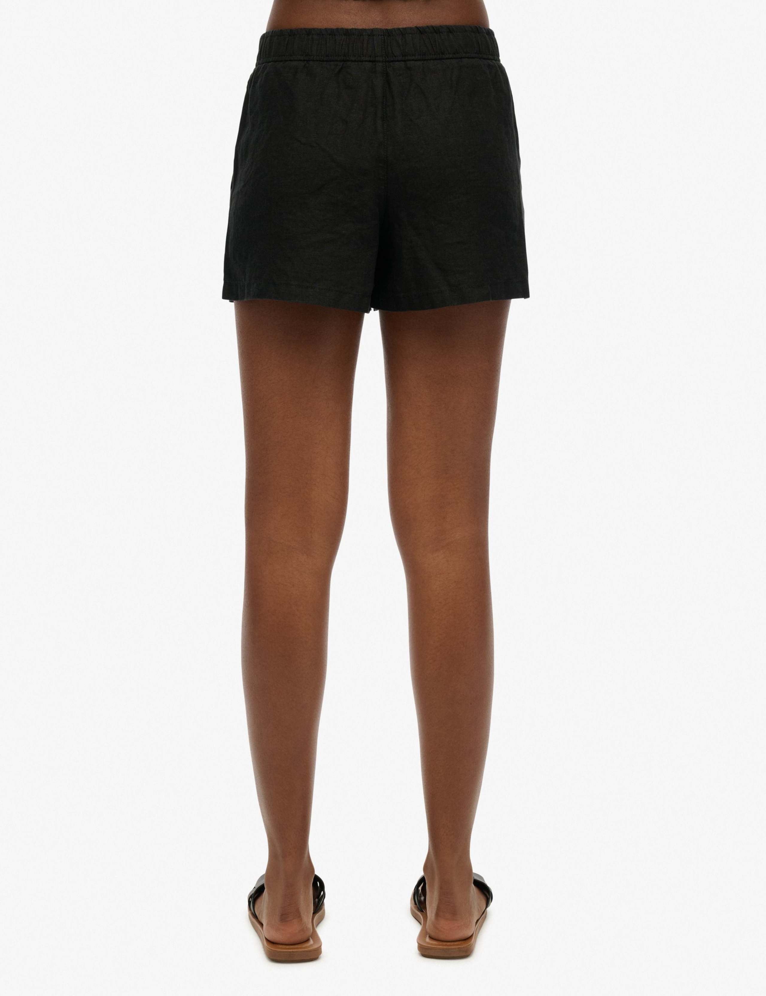 Pure Linen Elasticated Waist Shorts 2 of 5