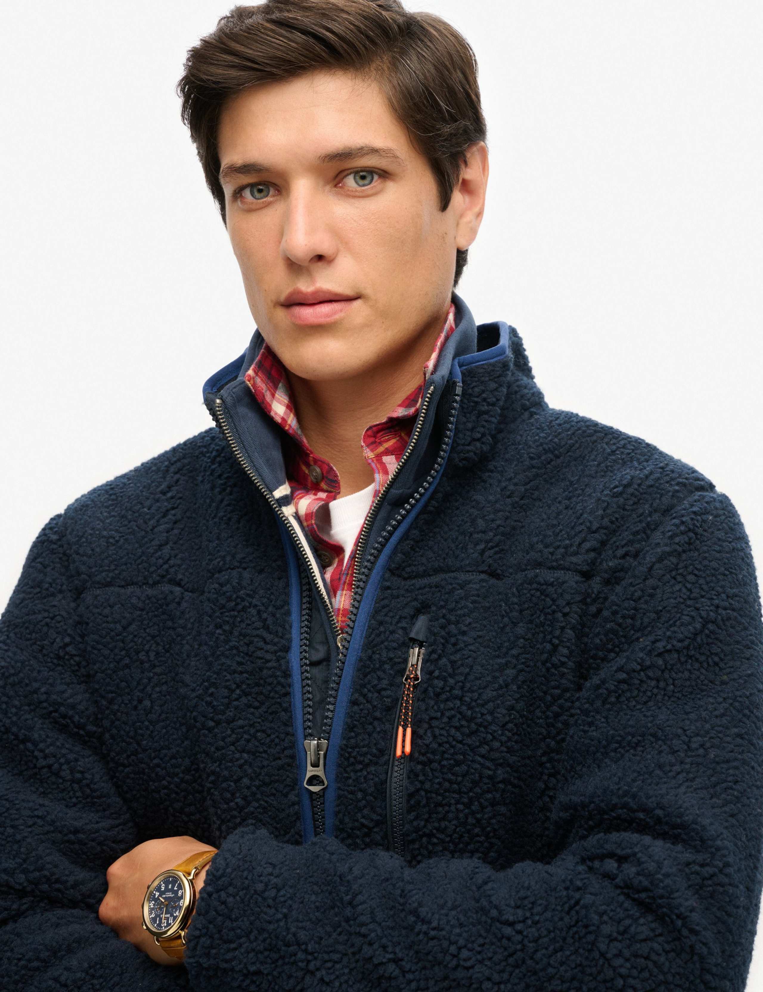 Fleece Zip Up Funnel Neck Jacket 4 of 5
