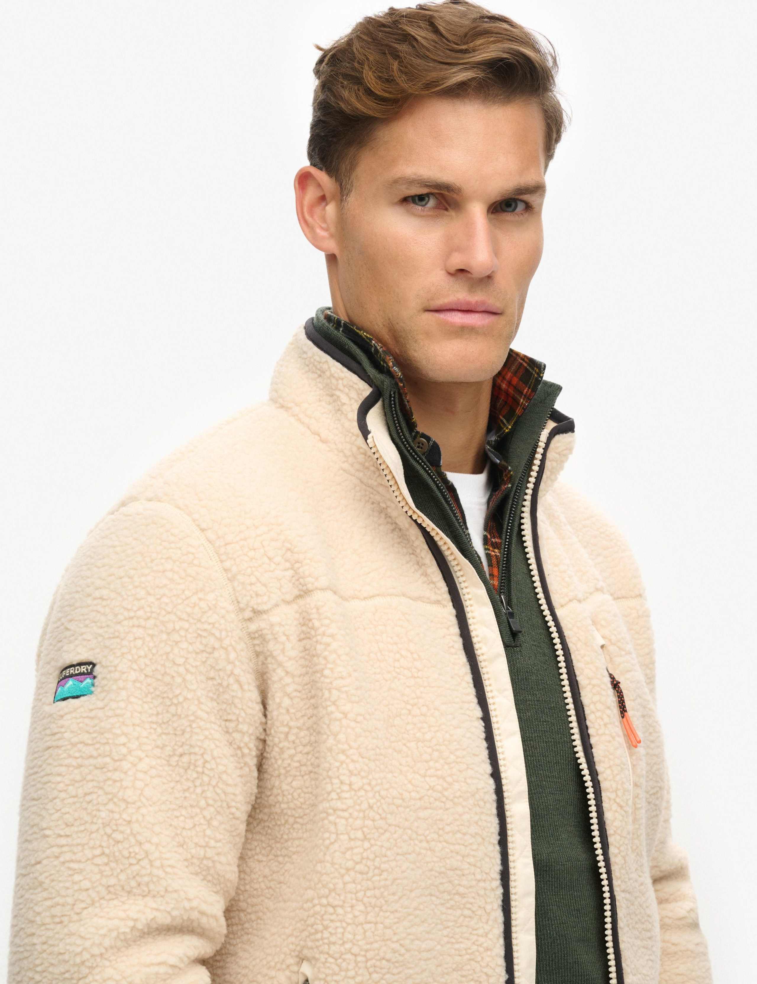 Fleece Zip Up Funnel Neck Jacket 2 of 4