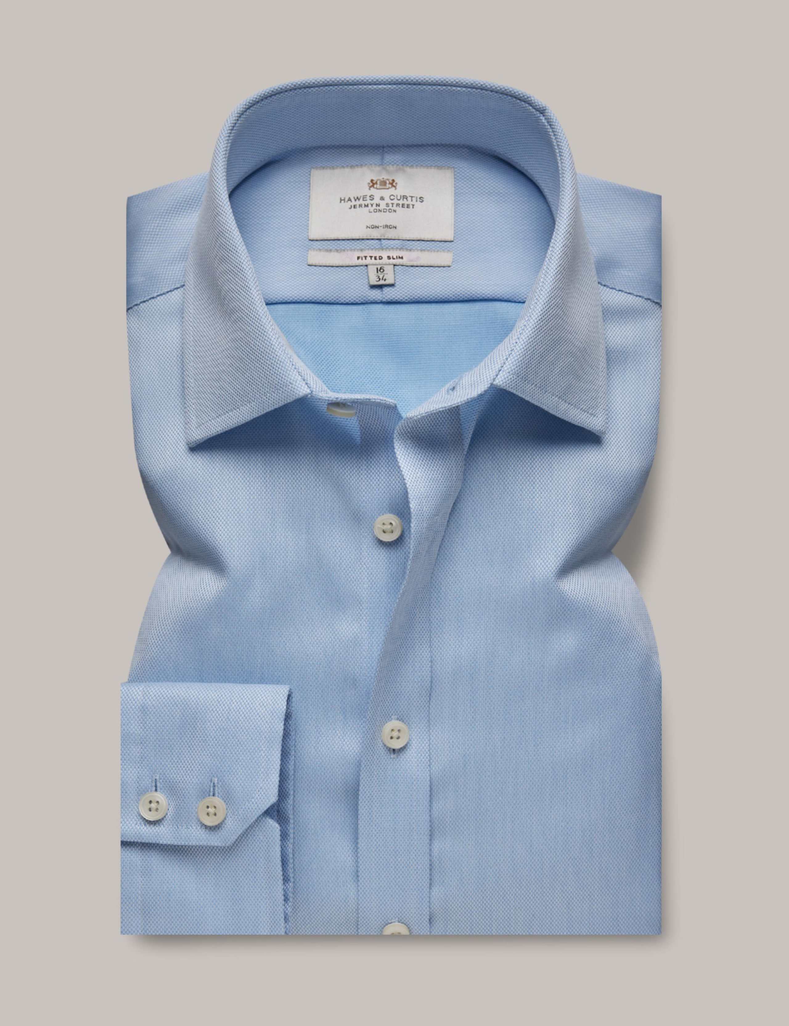 Slim Fit Pure Cotton Pique Shirt 3 of 3