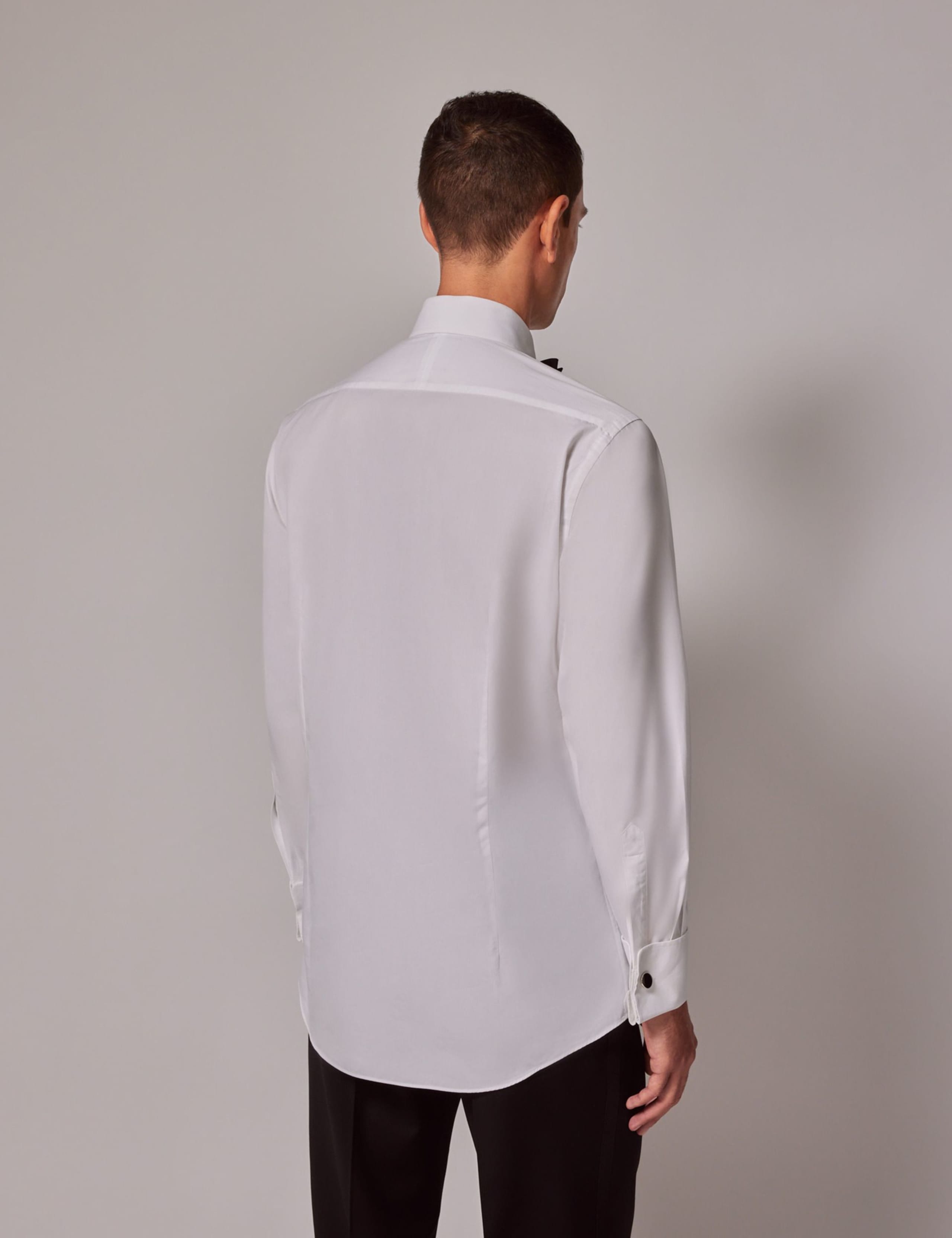 Slim Fit Pure Cotton Textured Dress Shirt 2 of 2