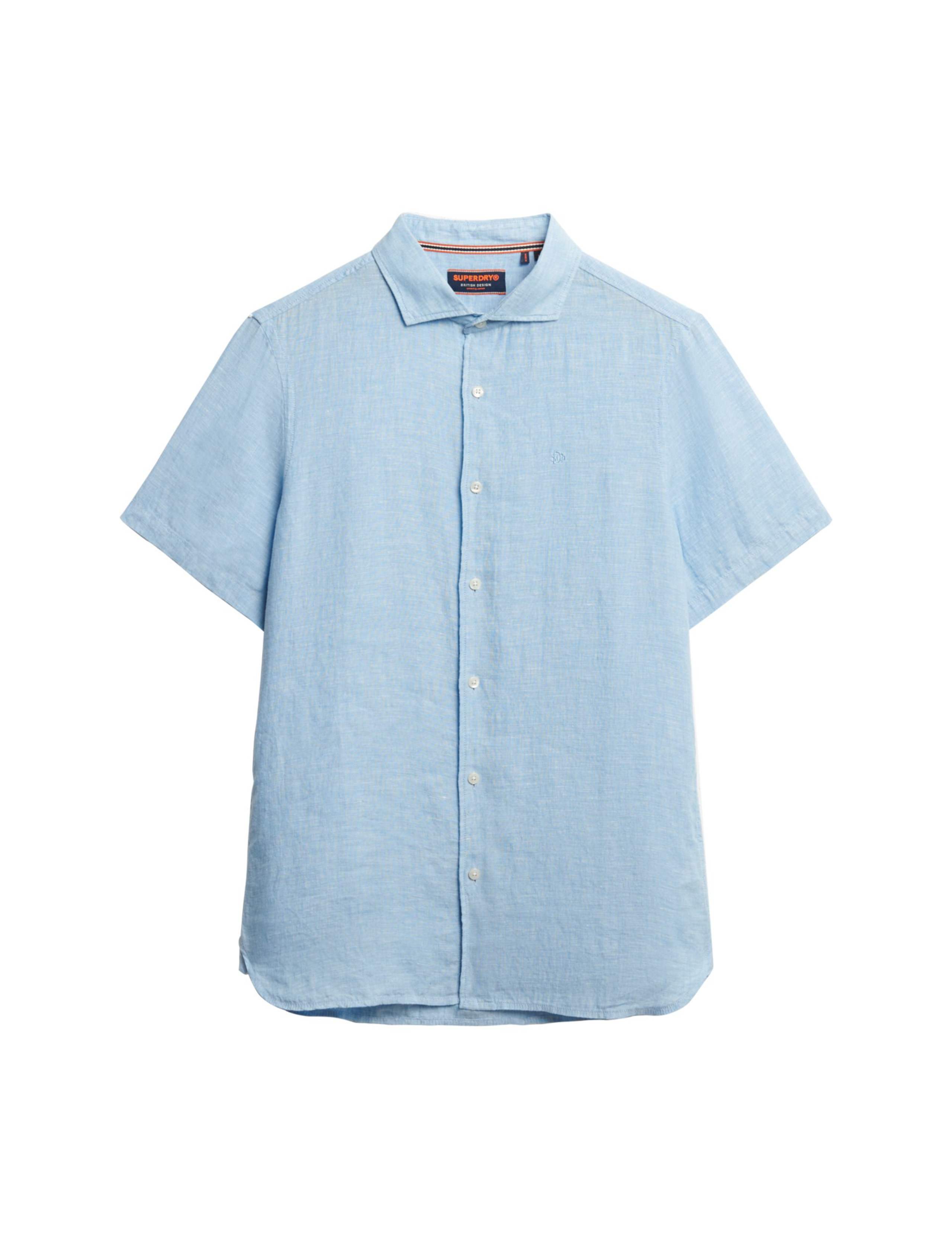 Relaxed Fit Pure Linen Embroidered Shirt 7 of 7