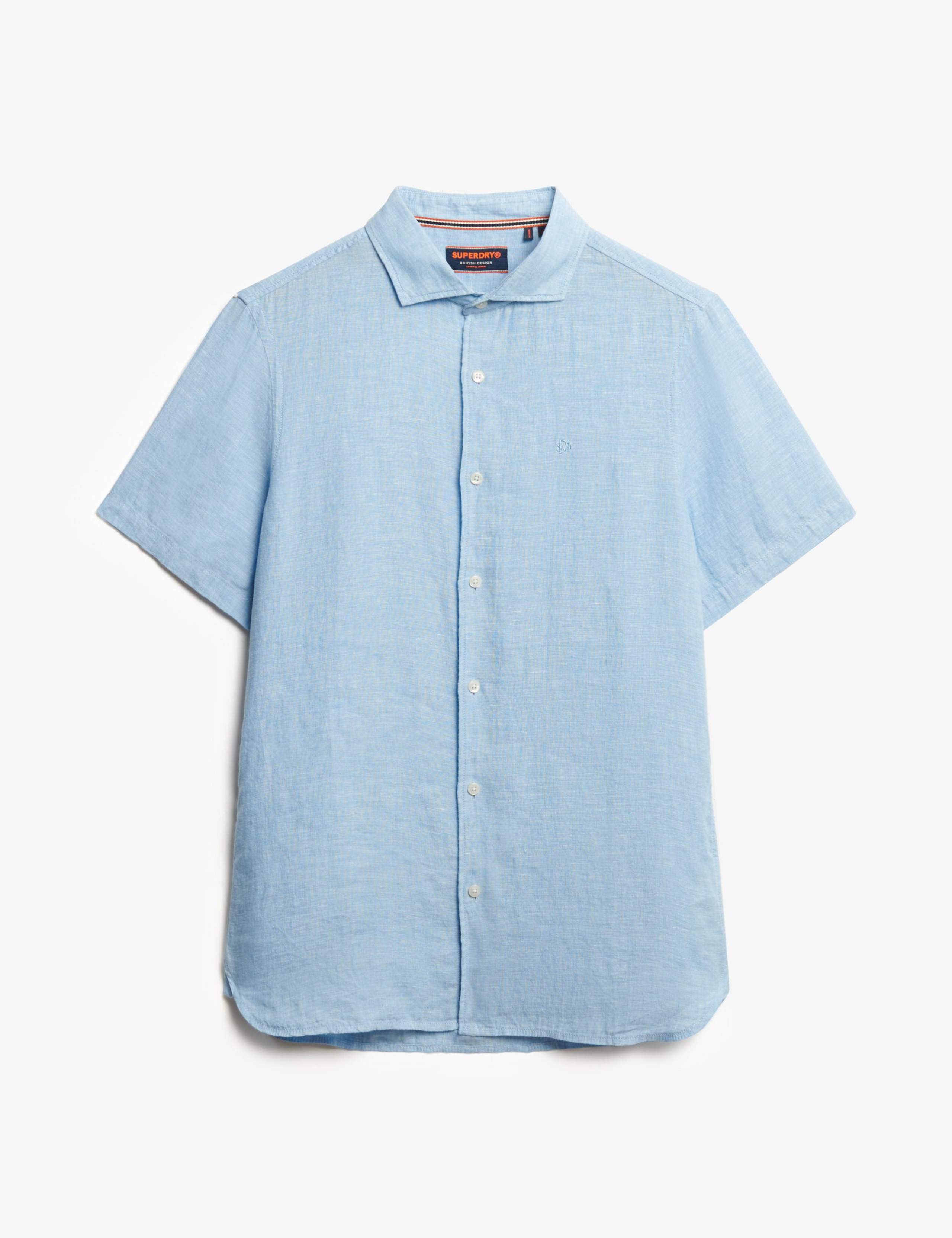 Relaxed Fit Pure Linen Embroidered Shirt 2 of 7