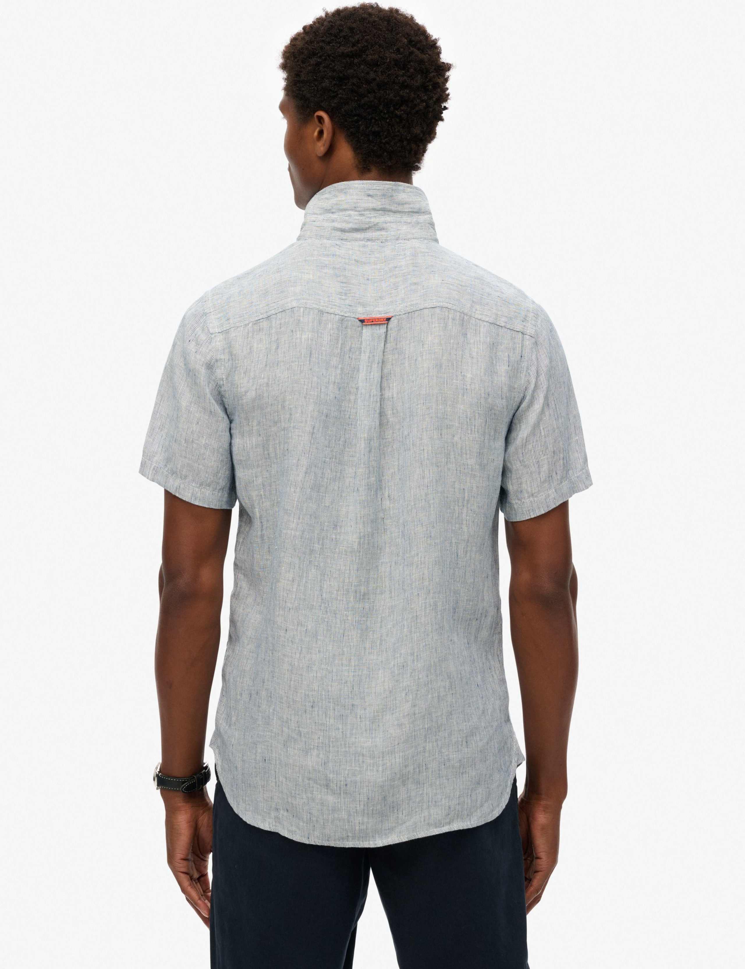 Relaxed Fit Pure Linen Embroidered Shirt 4 of 7