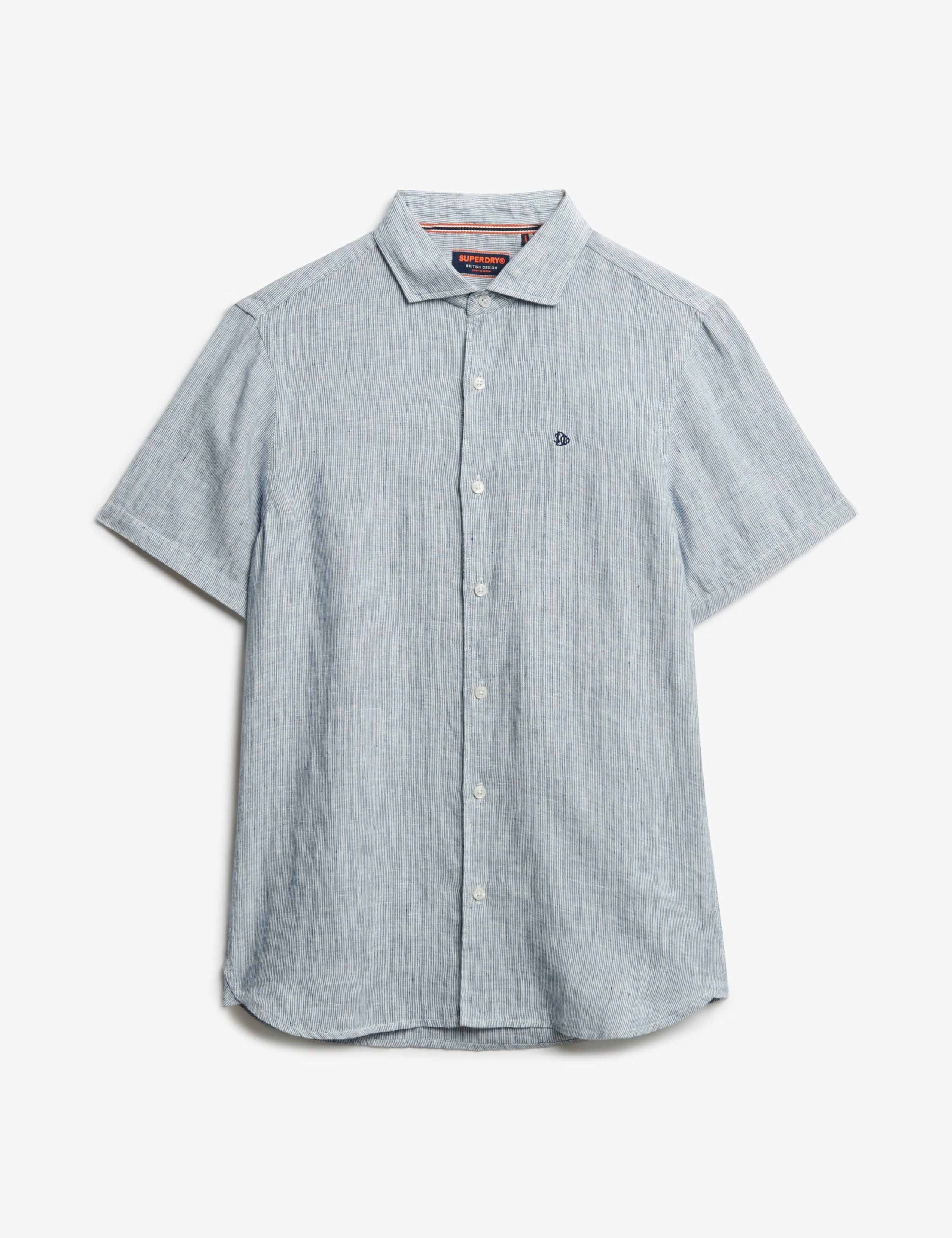 Relaxed Fit Pure Linen Embroidered Shirt 2 of 7