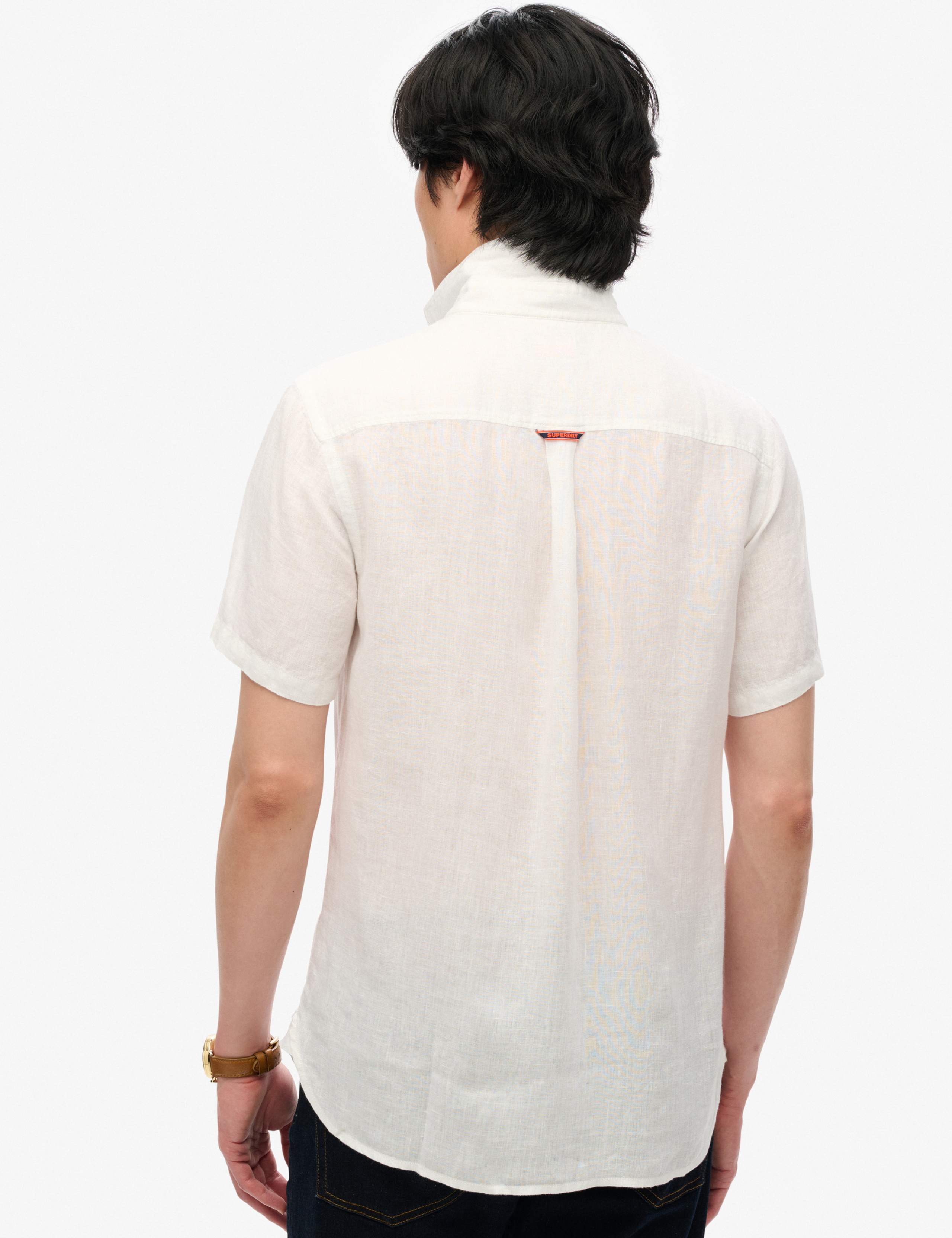 Relaxed Fit Pure Linen Embroidered Shirt 6 of 7